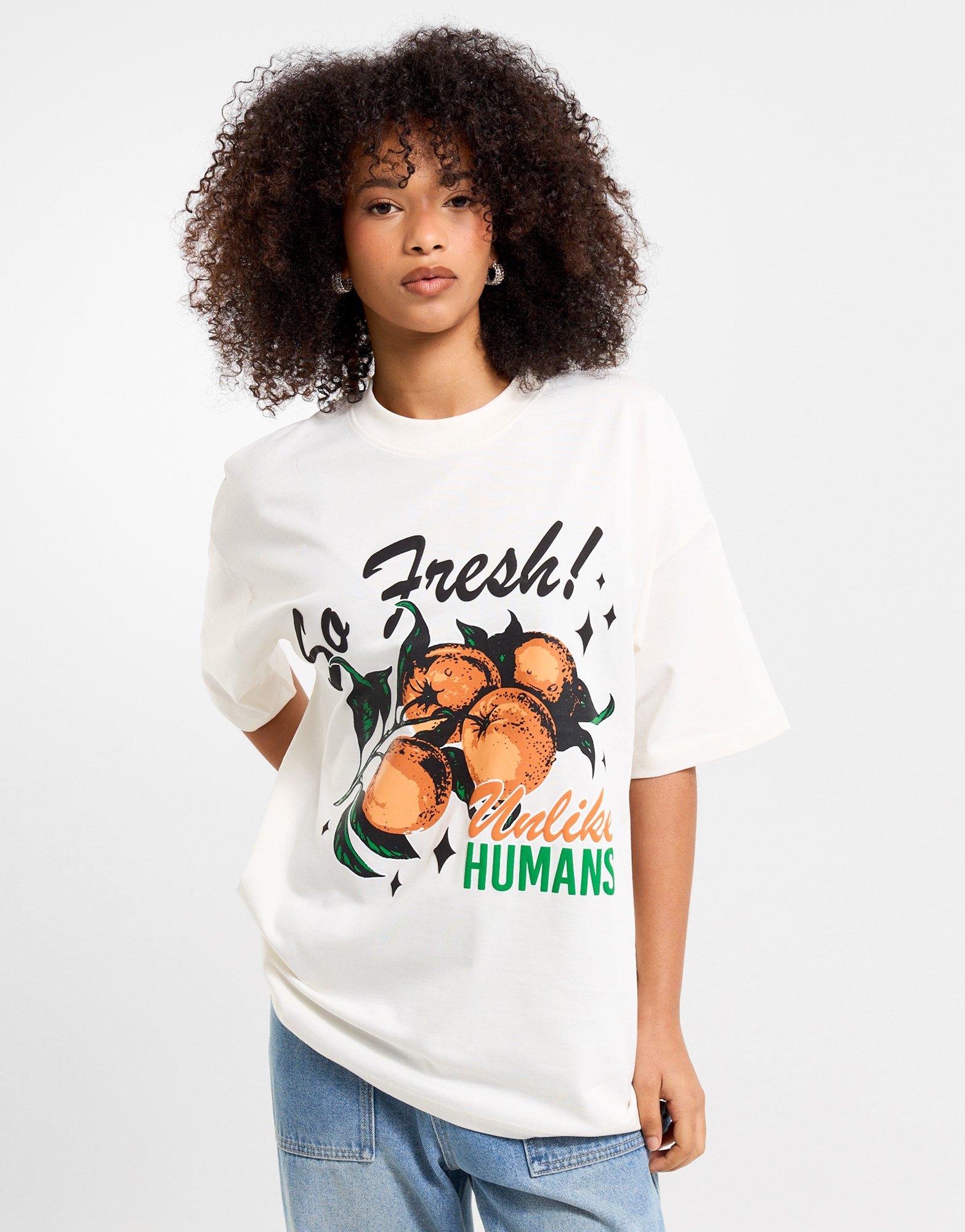 Unlike Humans Orange Graphic T-Shirt