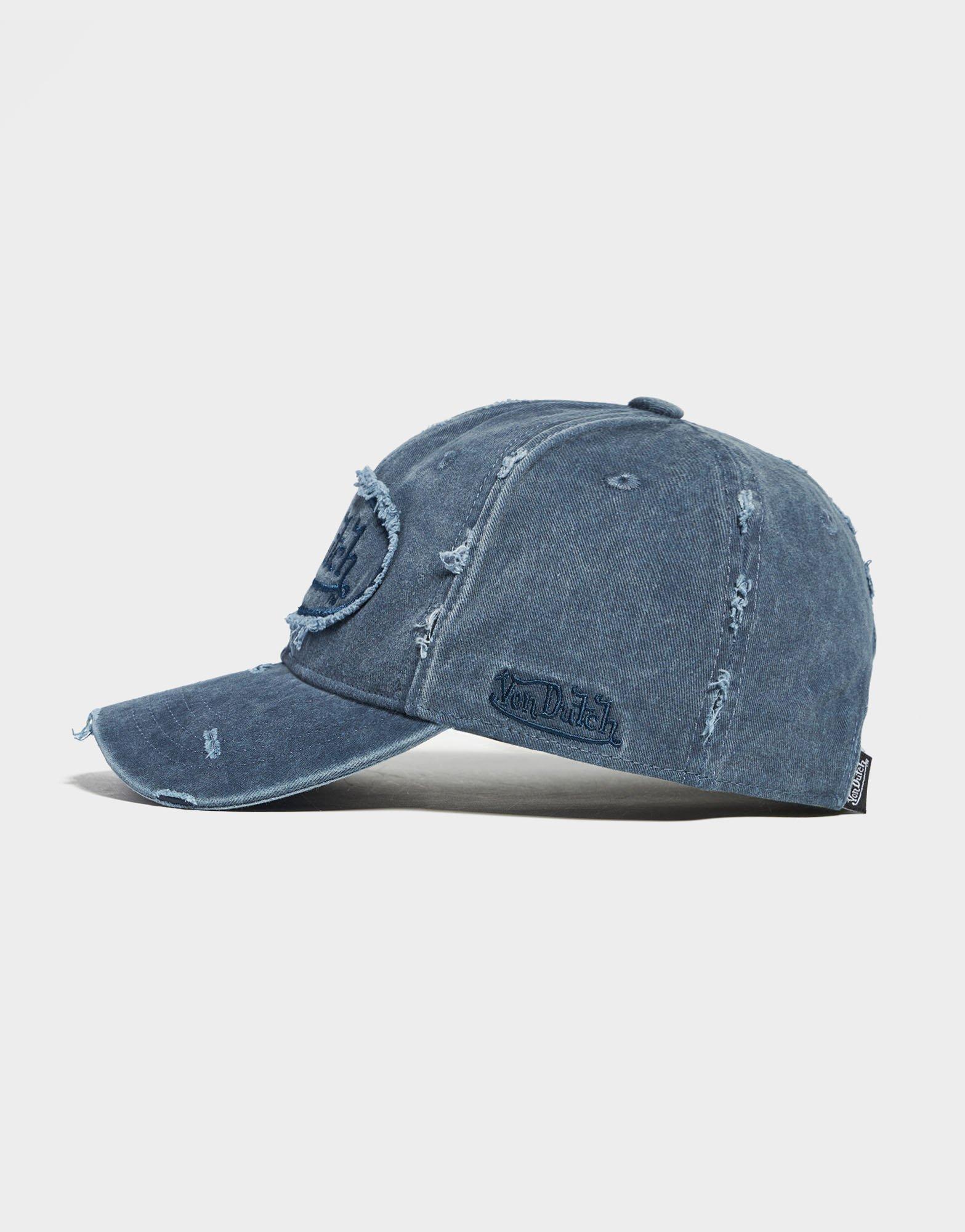 Von Dutch Distressed Denim Cap