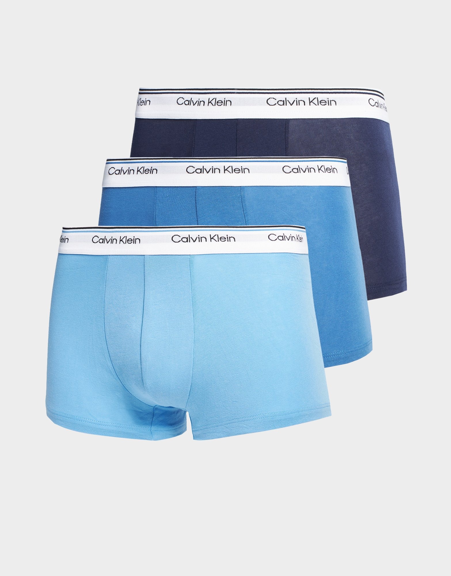 Blue Calvin Klein Trunks 3 Pack - JD Sports NZ