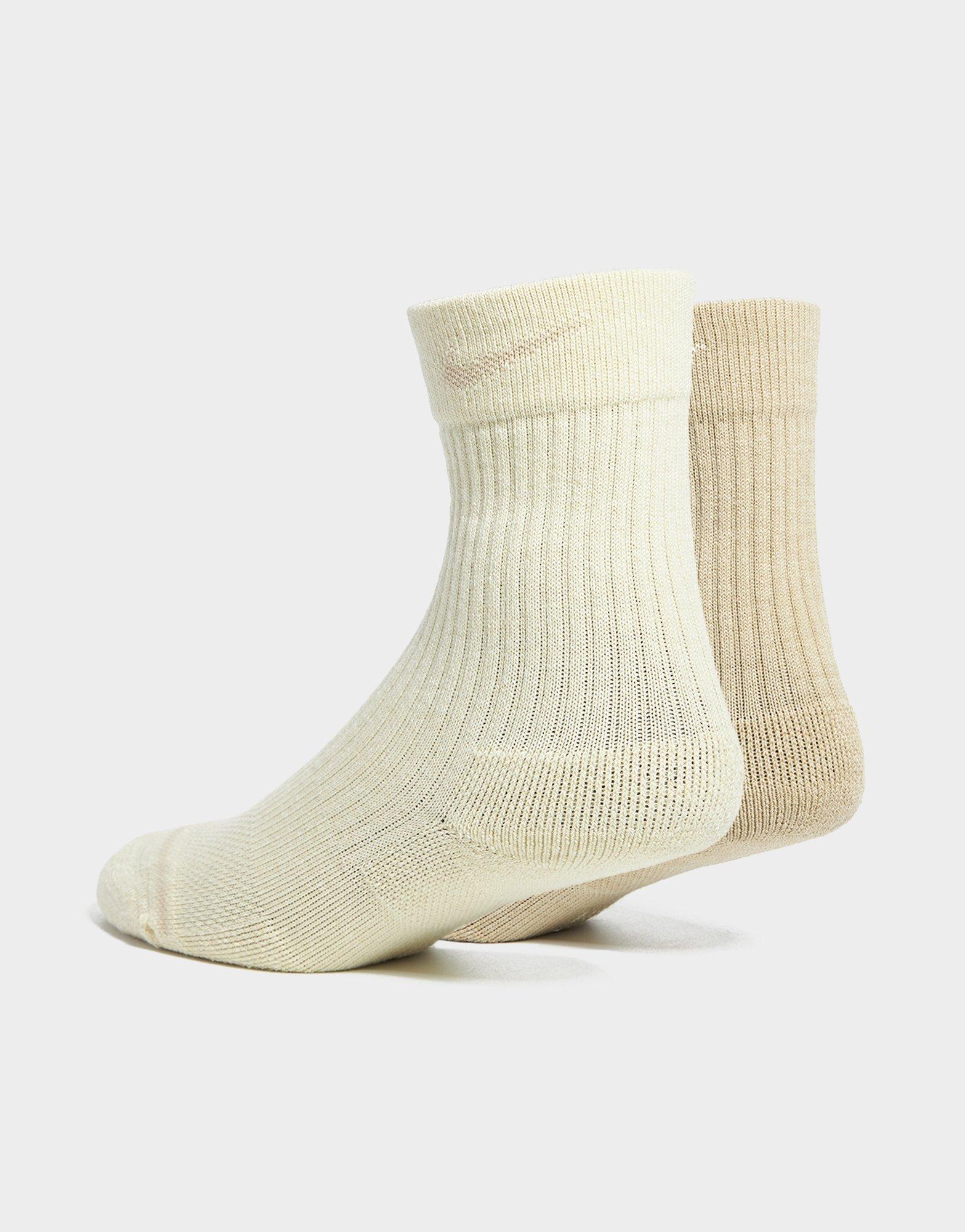 Nike Everyday Wool Cushioned Crew Socks (2 Pairs)