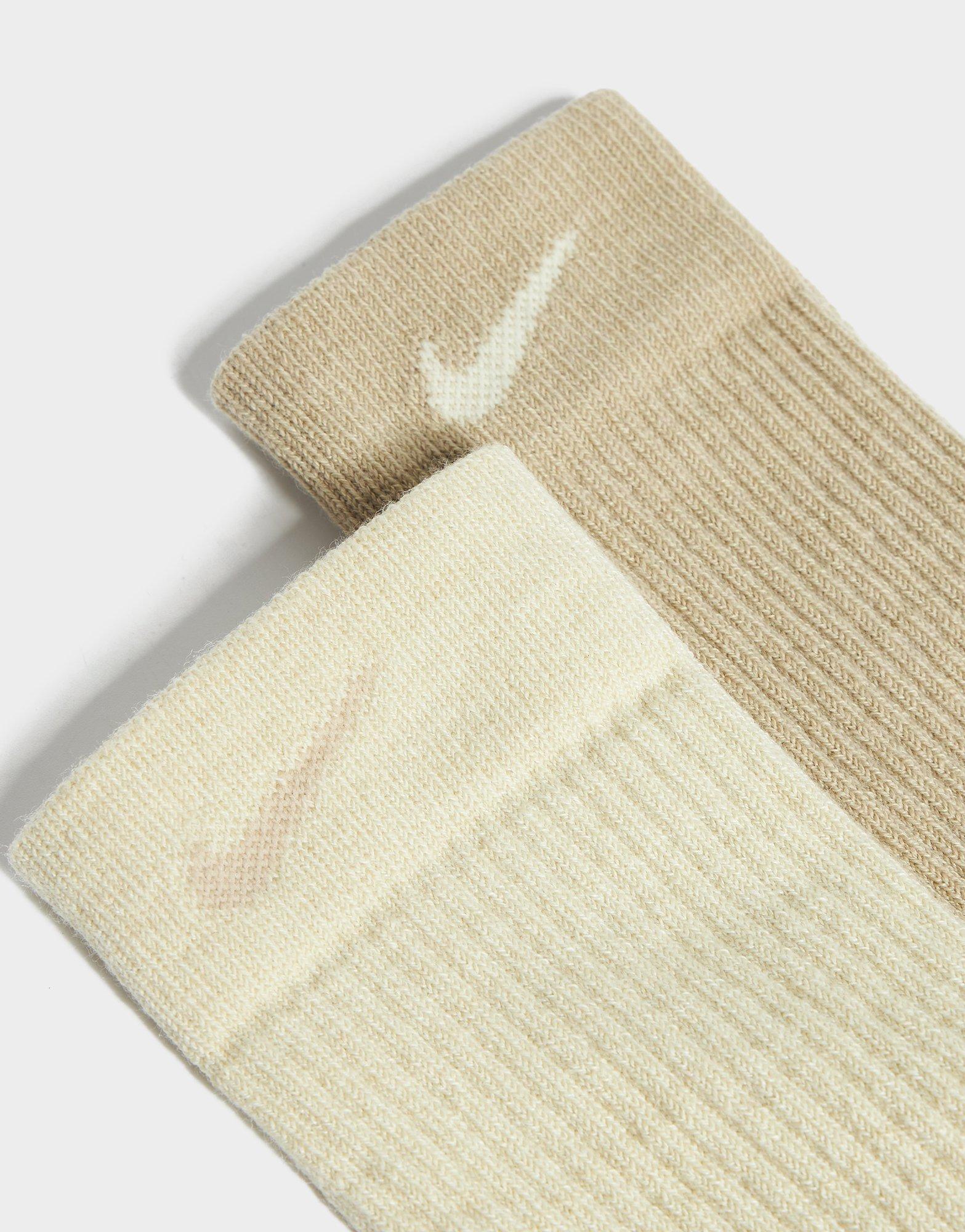 Nike Everyday Wool Cushioned Crew Socks (2 Pairs)