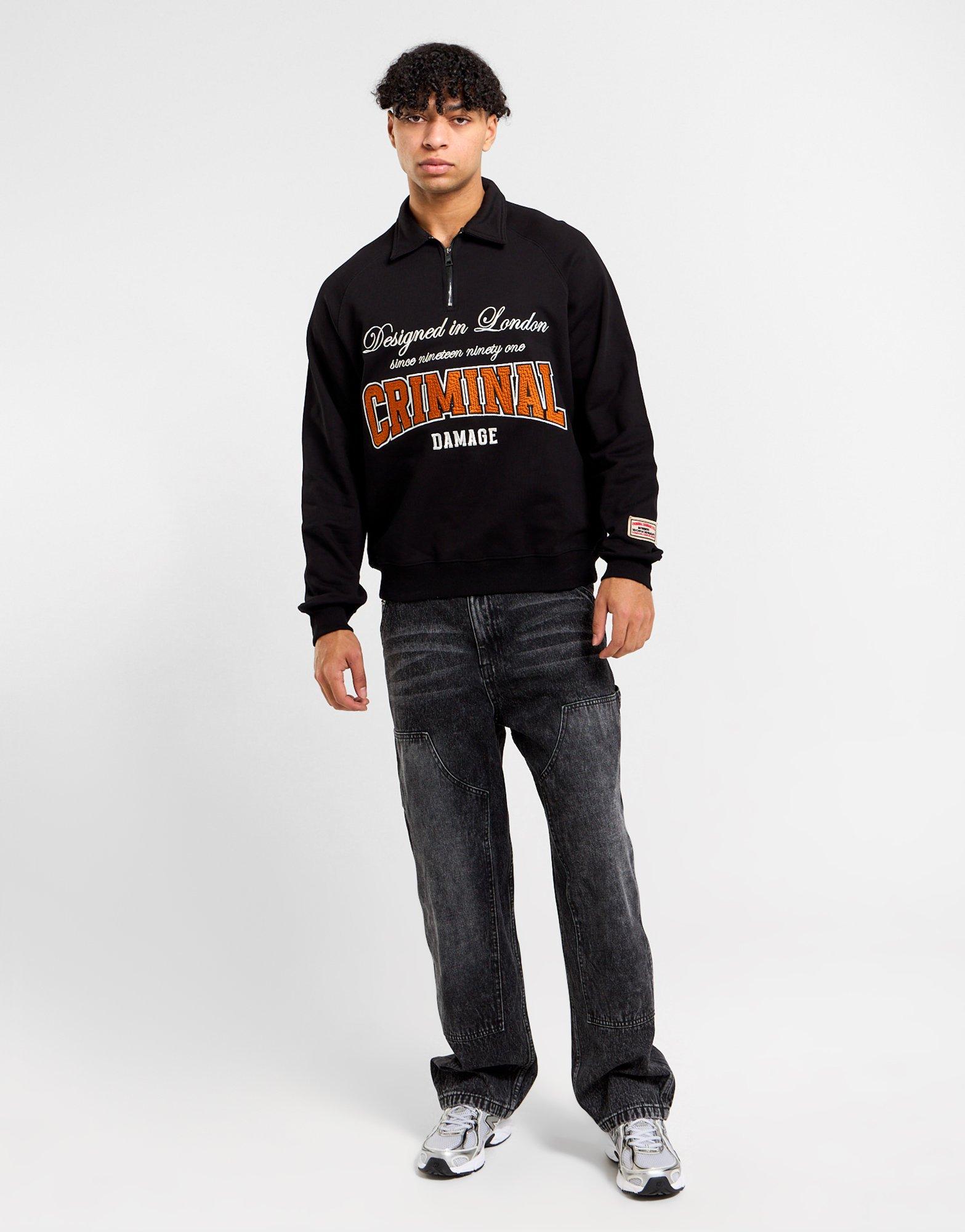 Criminal Damage Two Lives 1/2 Zip Sweatshirt