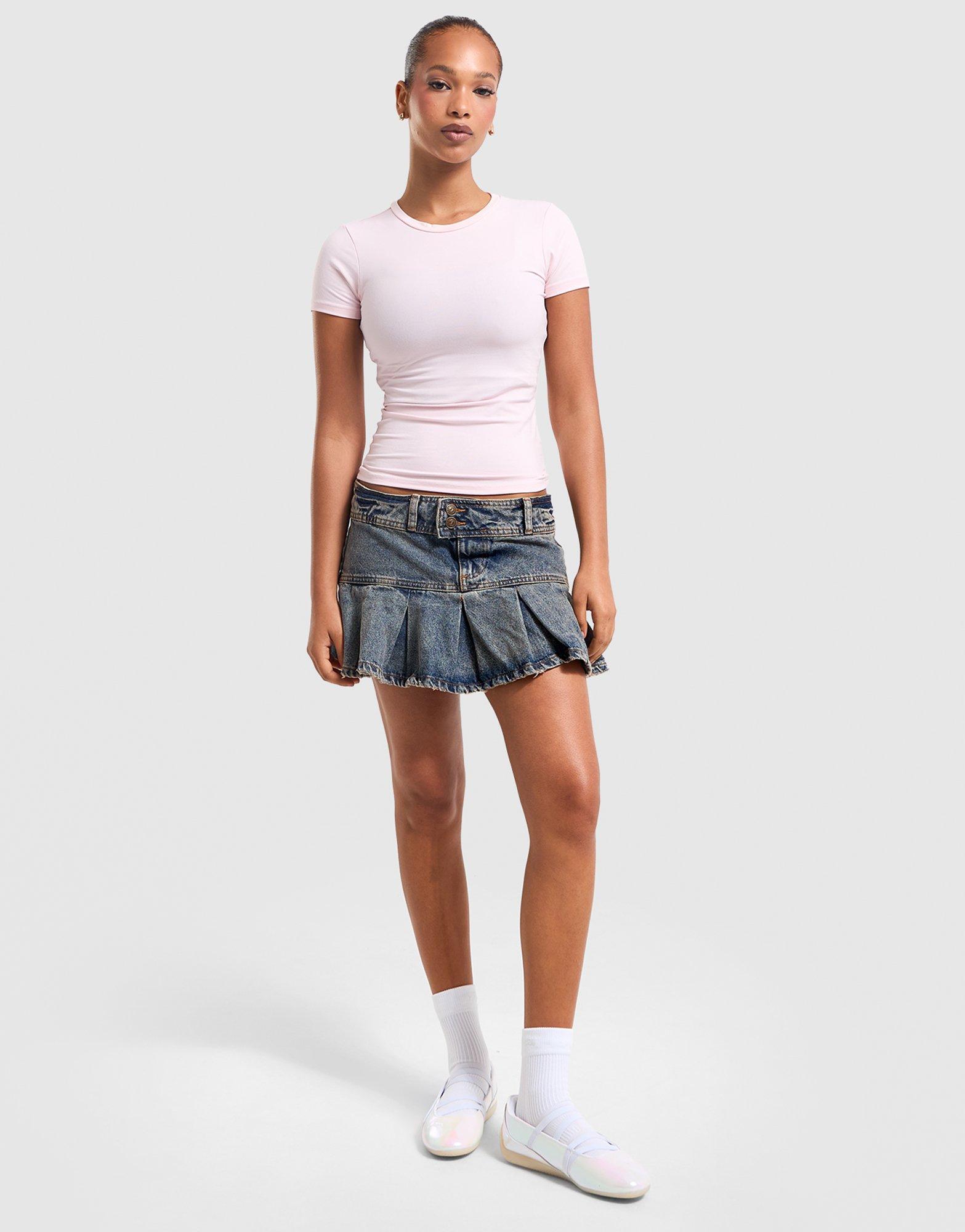 JUICY COUTURE Denim Mini Skirt