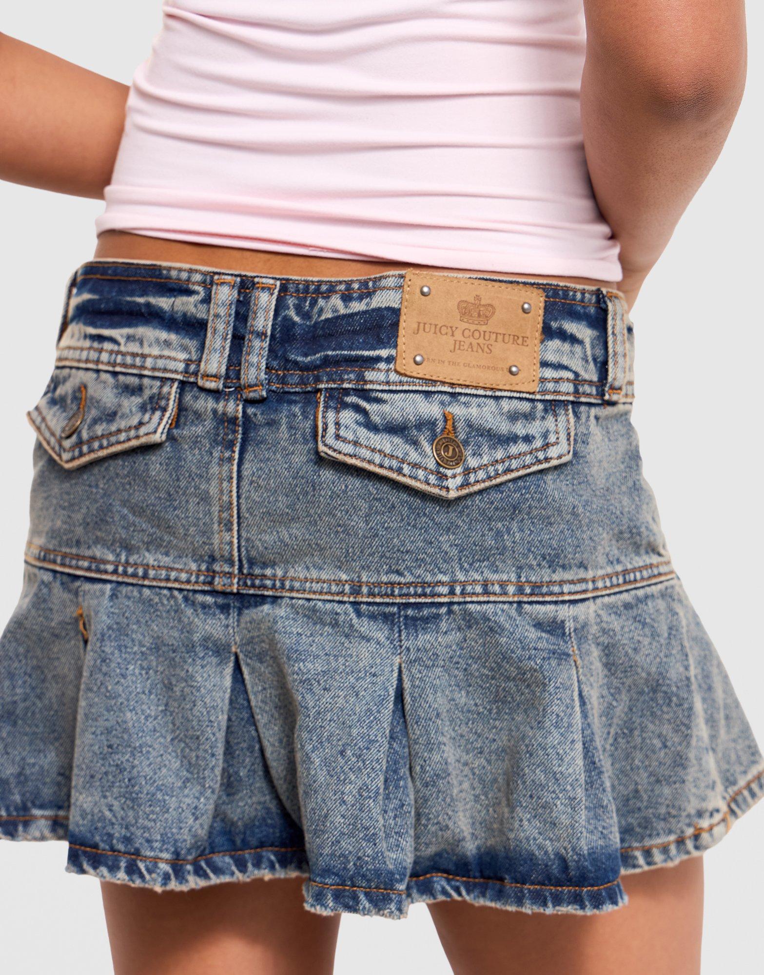 JUICY COUTURE Denim Mini Skirt