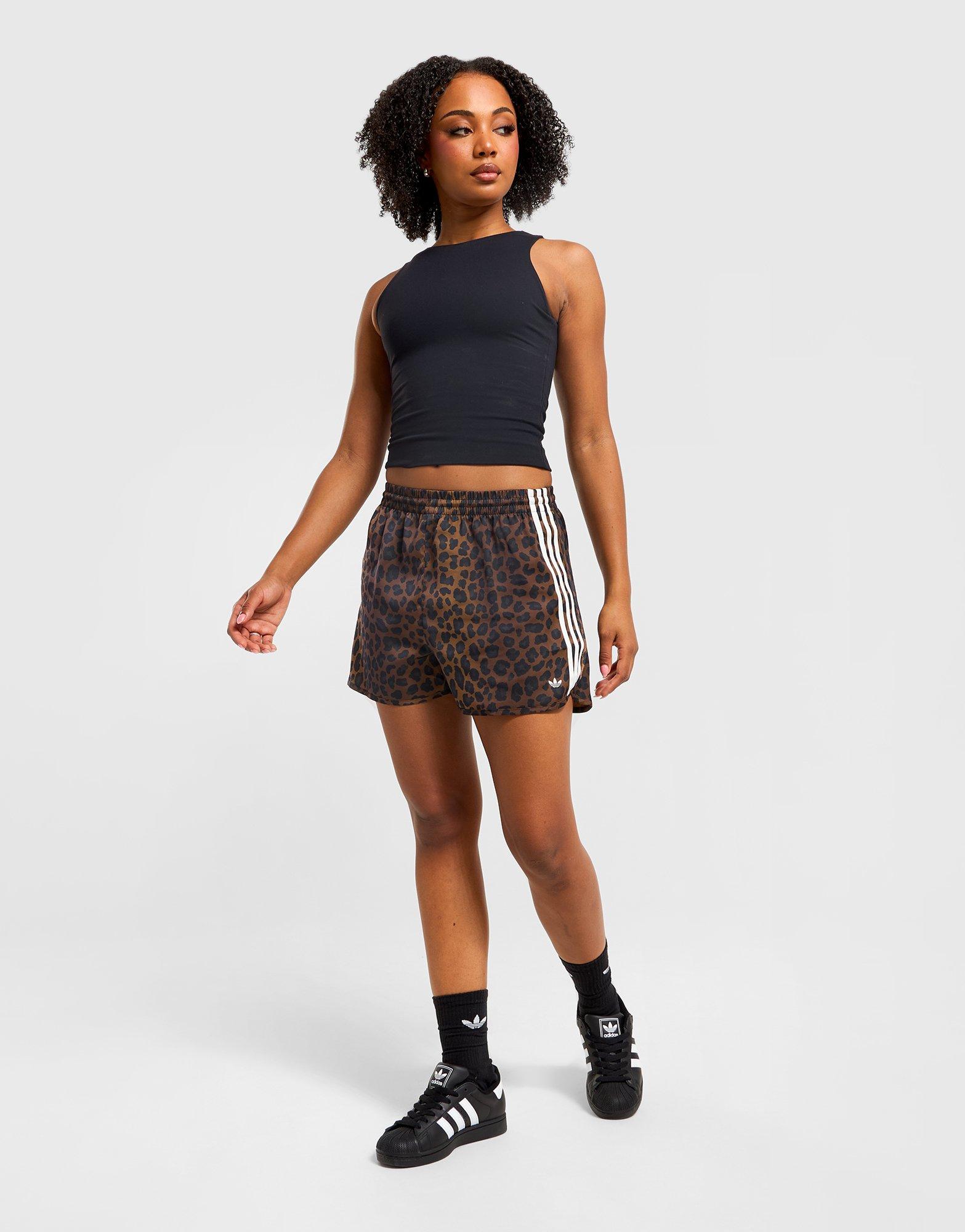 adidas Originals Leopard Satin Shorts