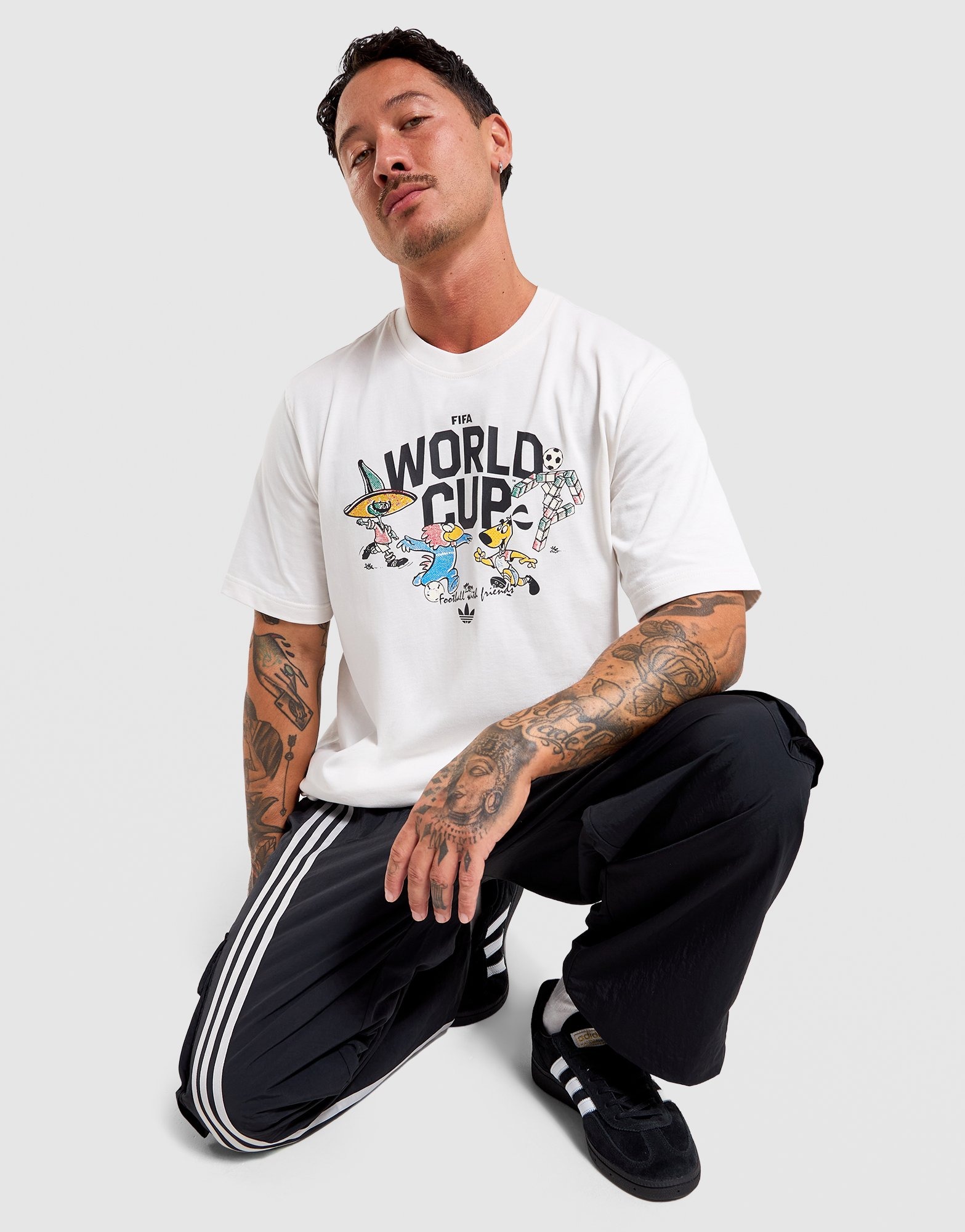 White adidas Originals World Cup 2026 Group Mascot T-Shirt - JD