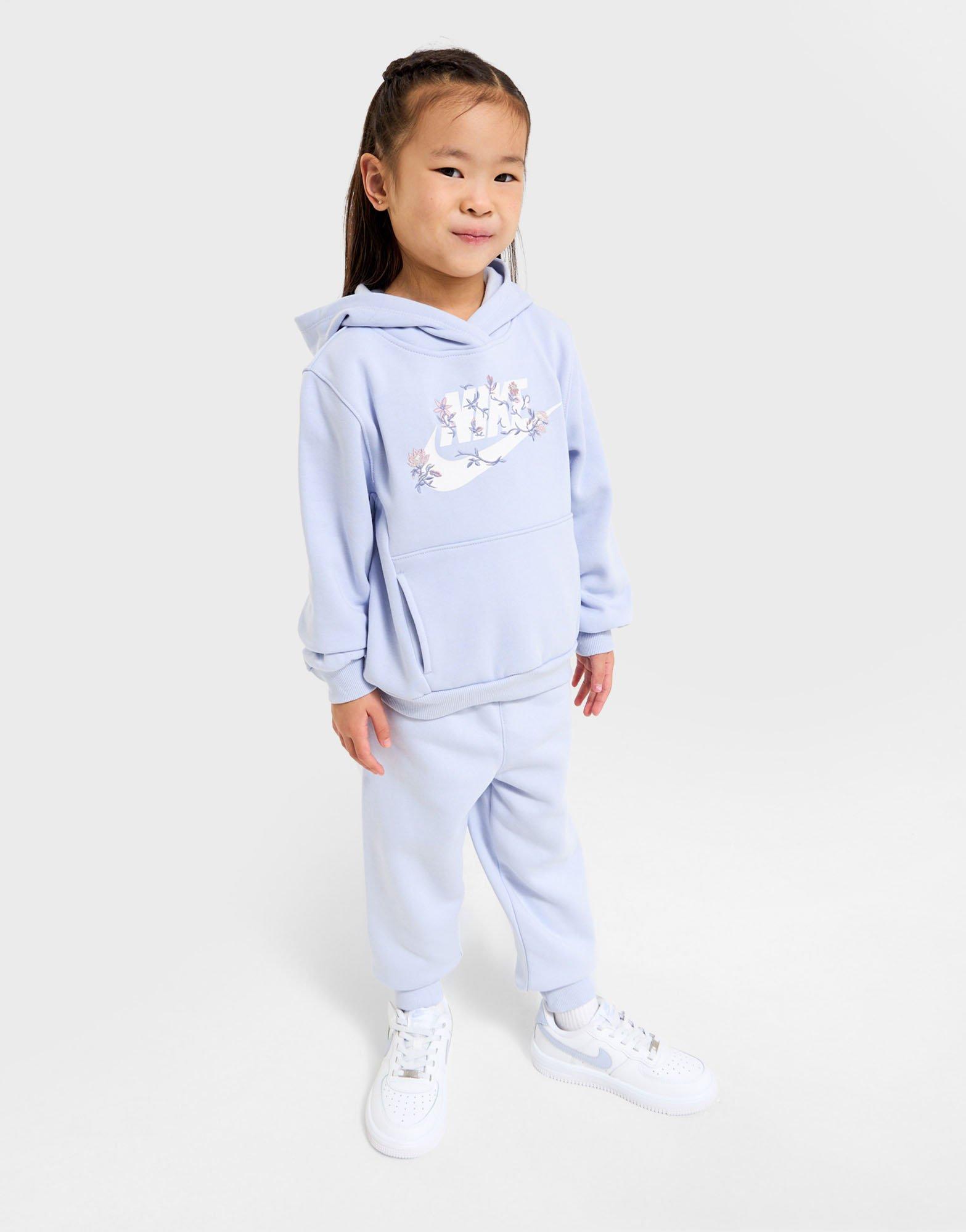 Nike Flower Hoodie Tracksuit Set Children's