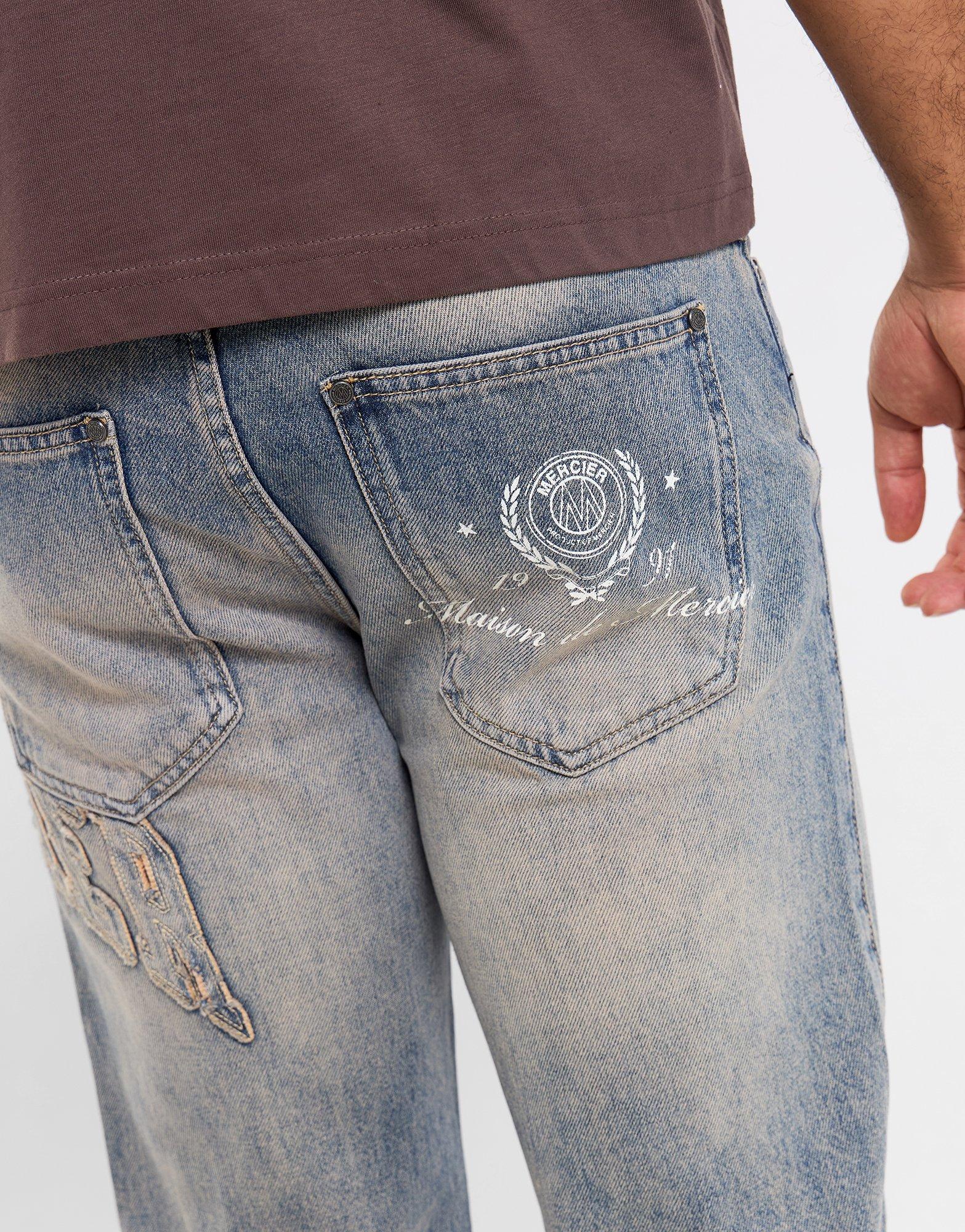 MERCIER Distressed Denim Jeans
