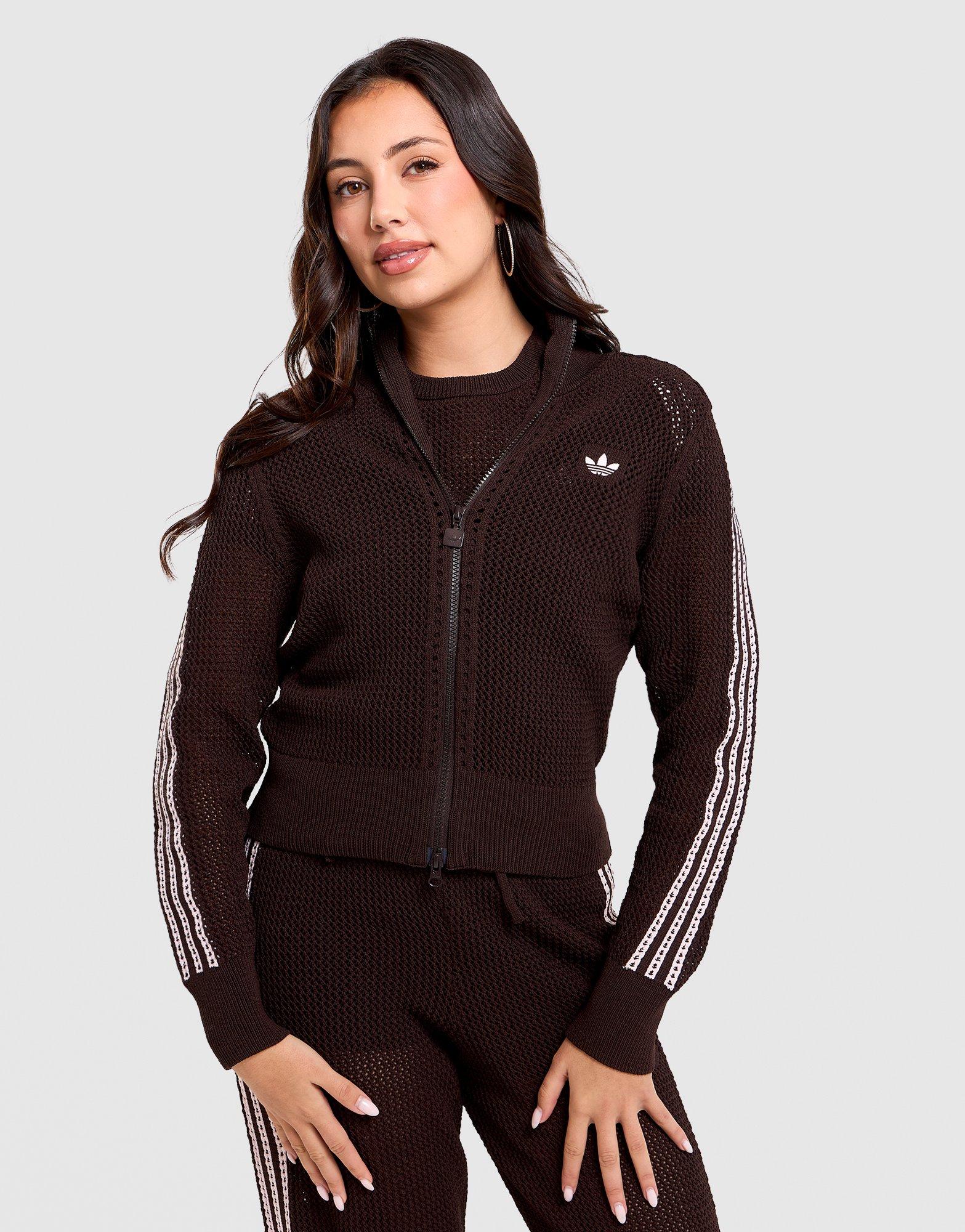 adidas Originals Firebird Knitted Crochet Track Top