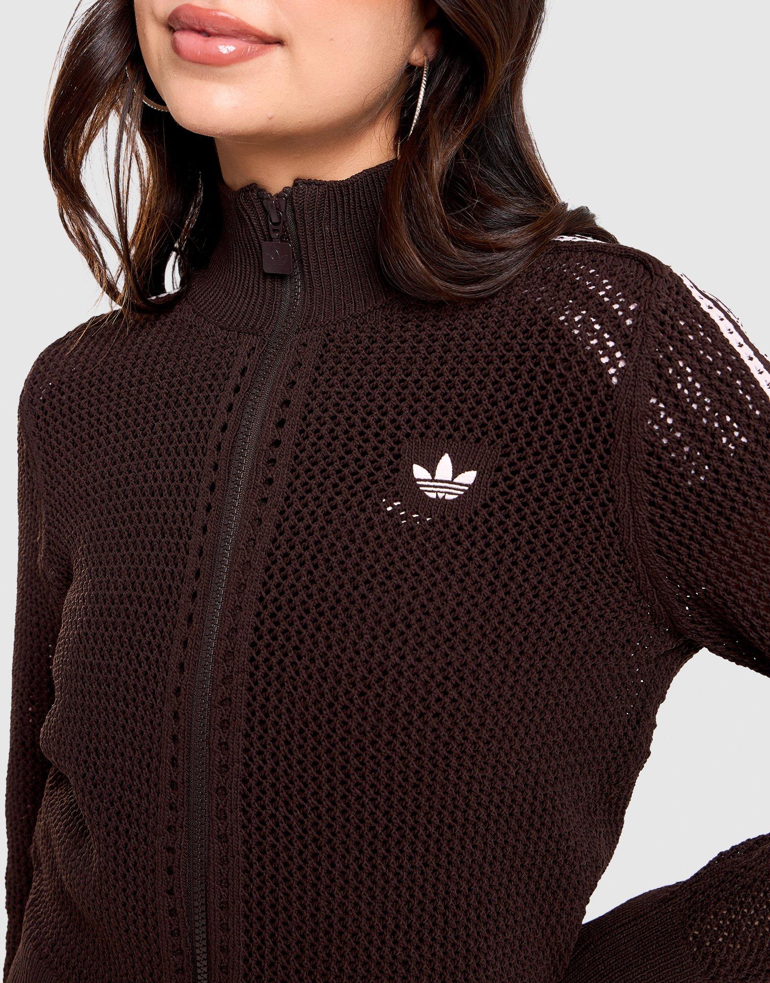 adidas Originals Firebird Knitted Crochet Track Top