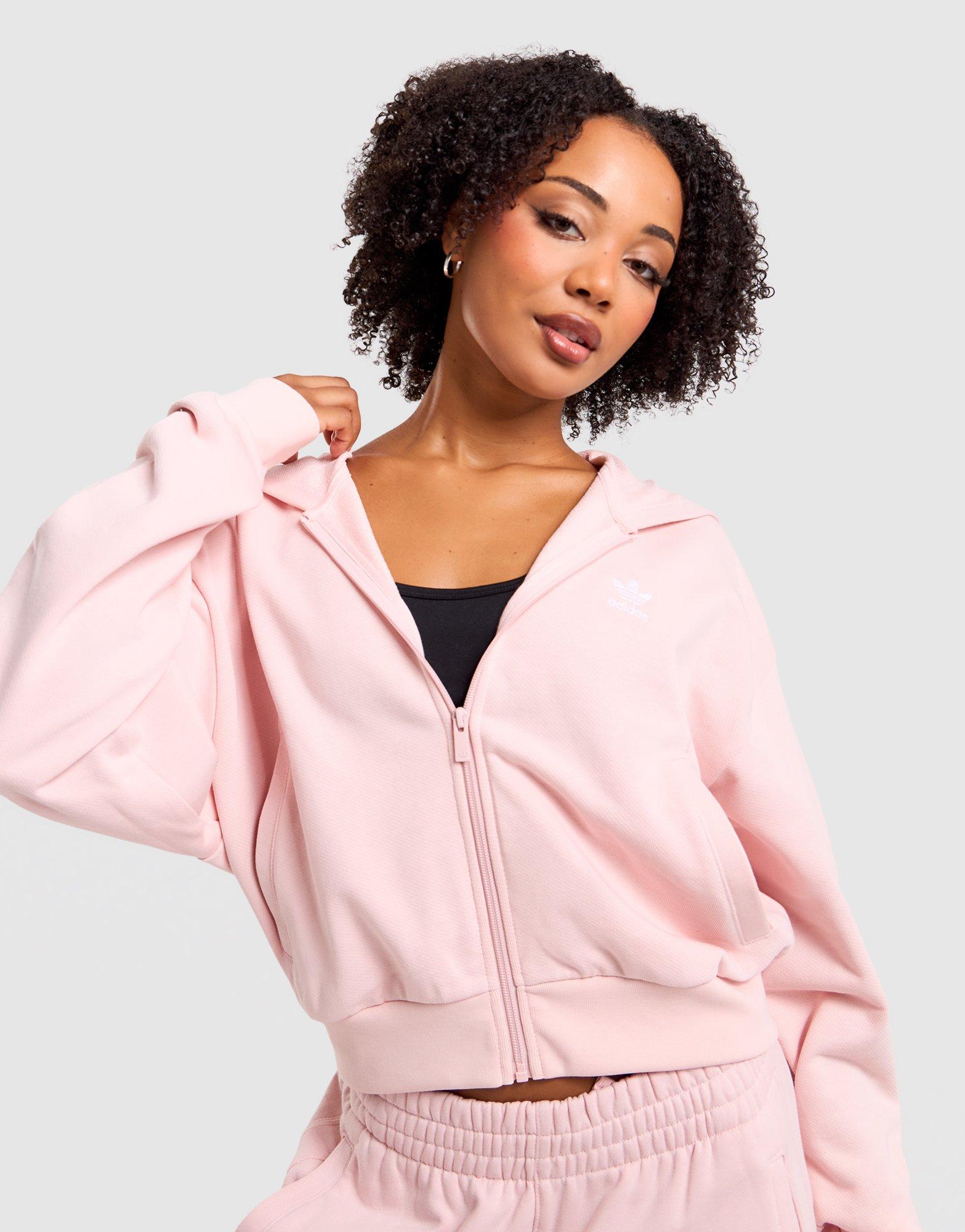 adidas Originals Essentials Full-Zip Crop Hoodie