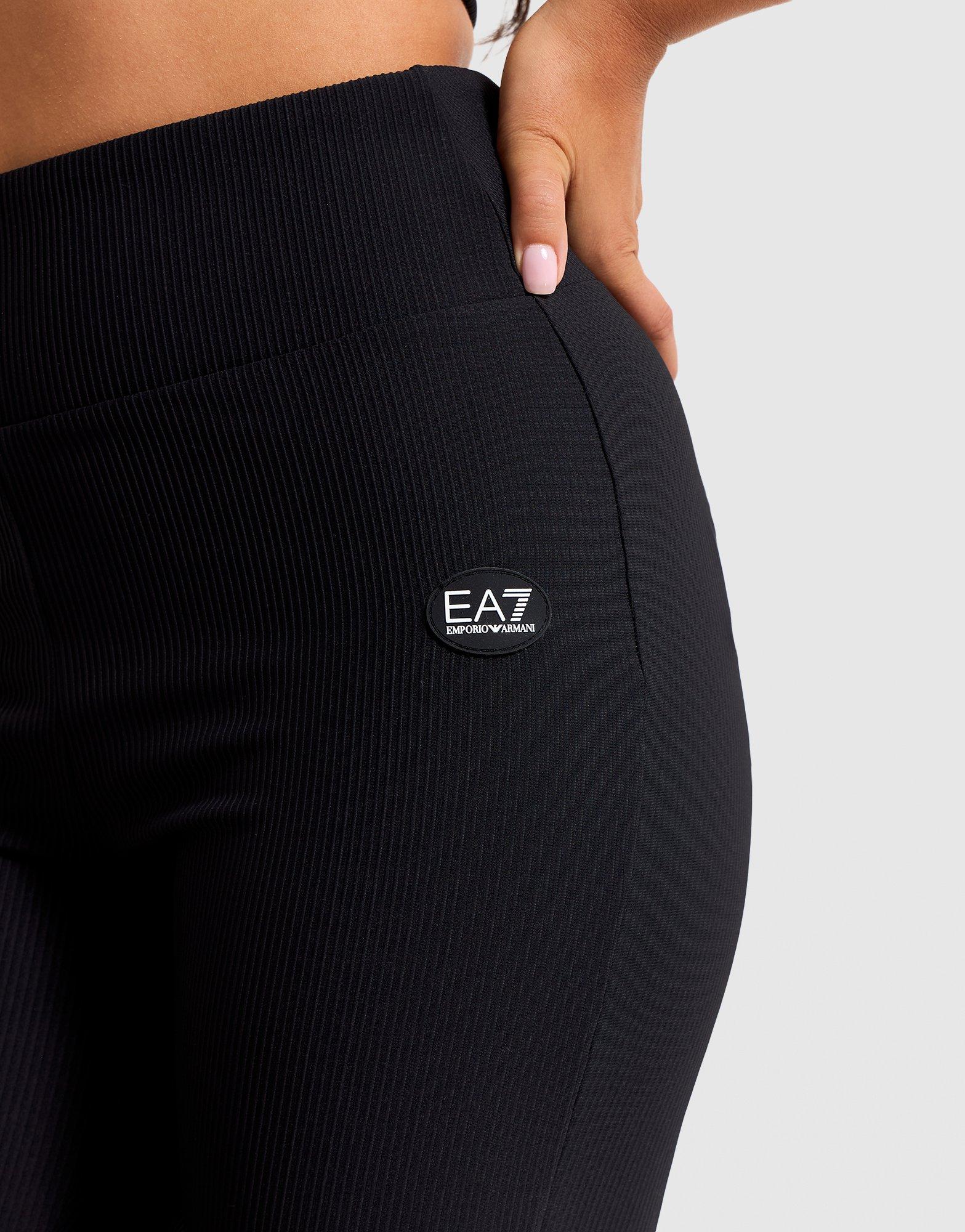 EA7 Vigor7 Ribbed Flared Leggings
