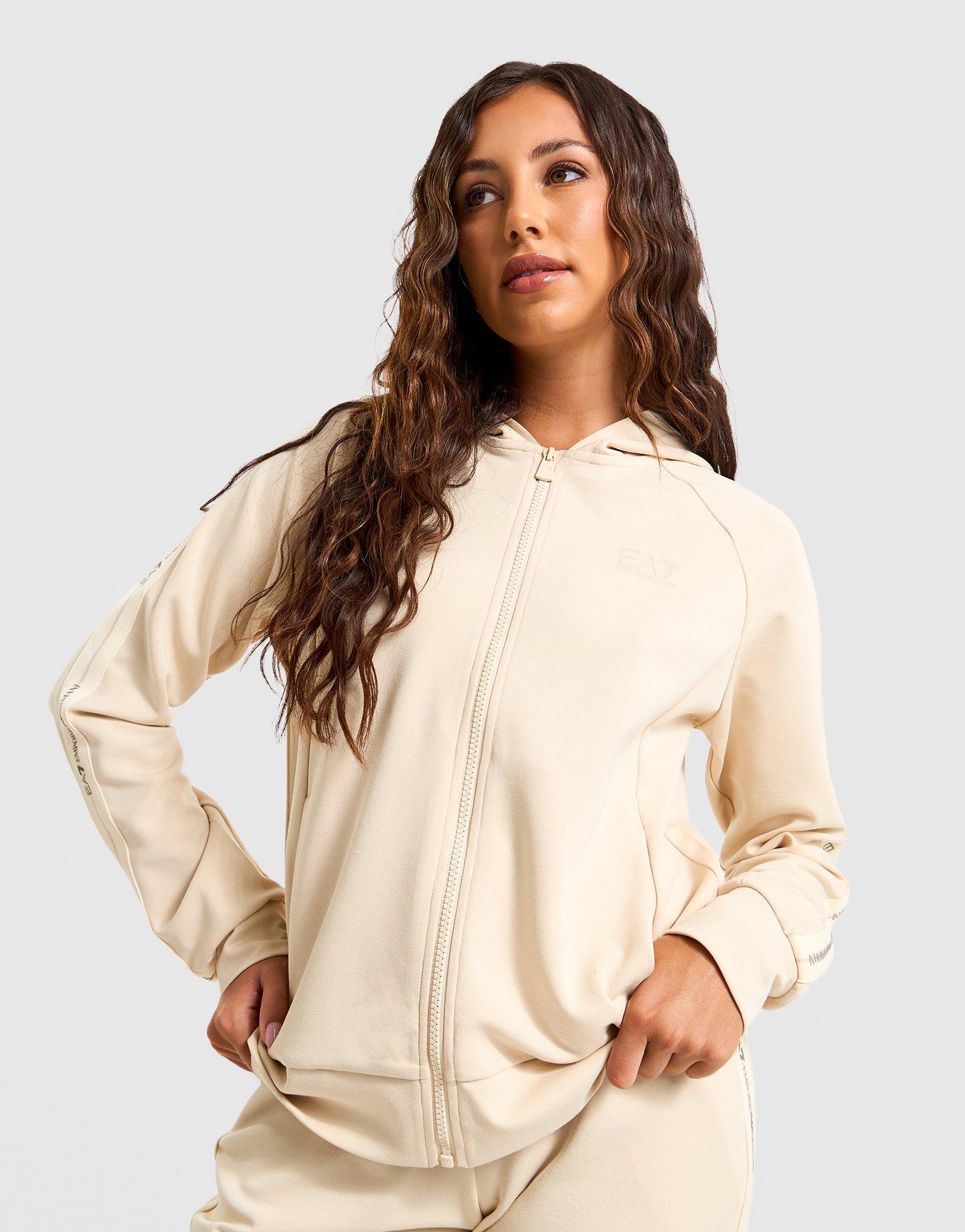 EA7 Logo Tape Full-Zip Hoodie