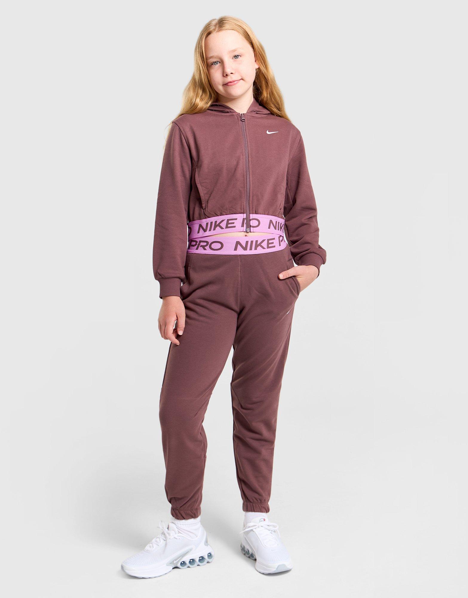 Nike Pro Cropped Full-Zip Hoodie Junior's