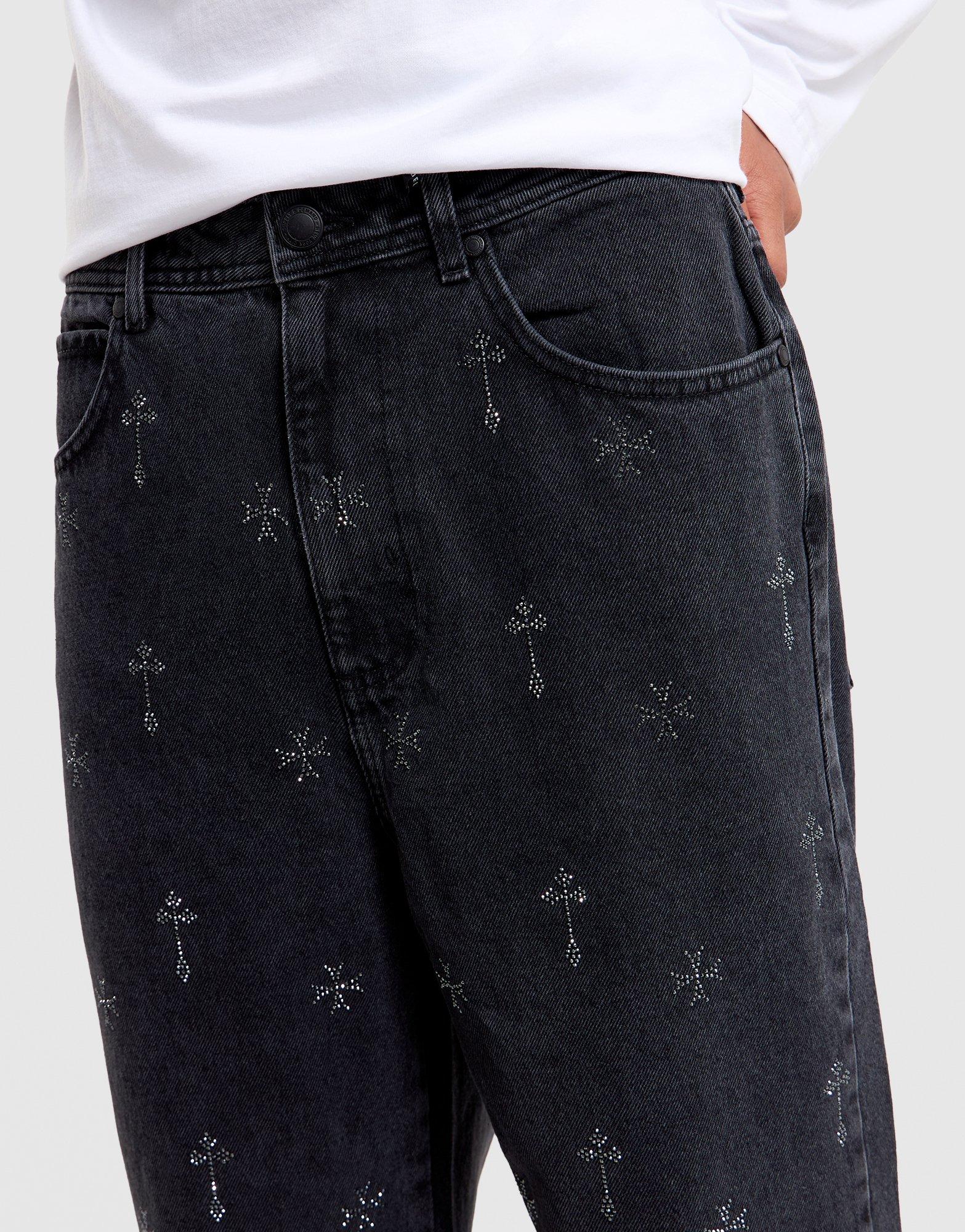 Supply & Demand Diamante Break Jeans