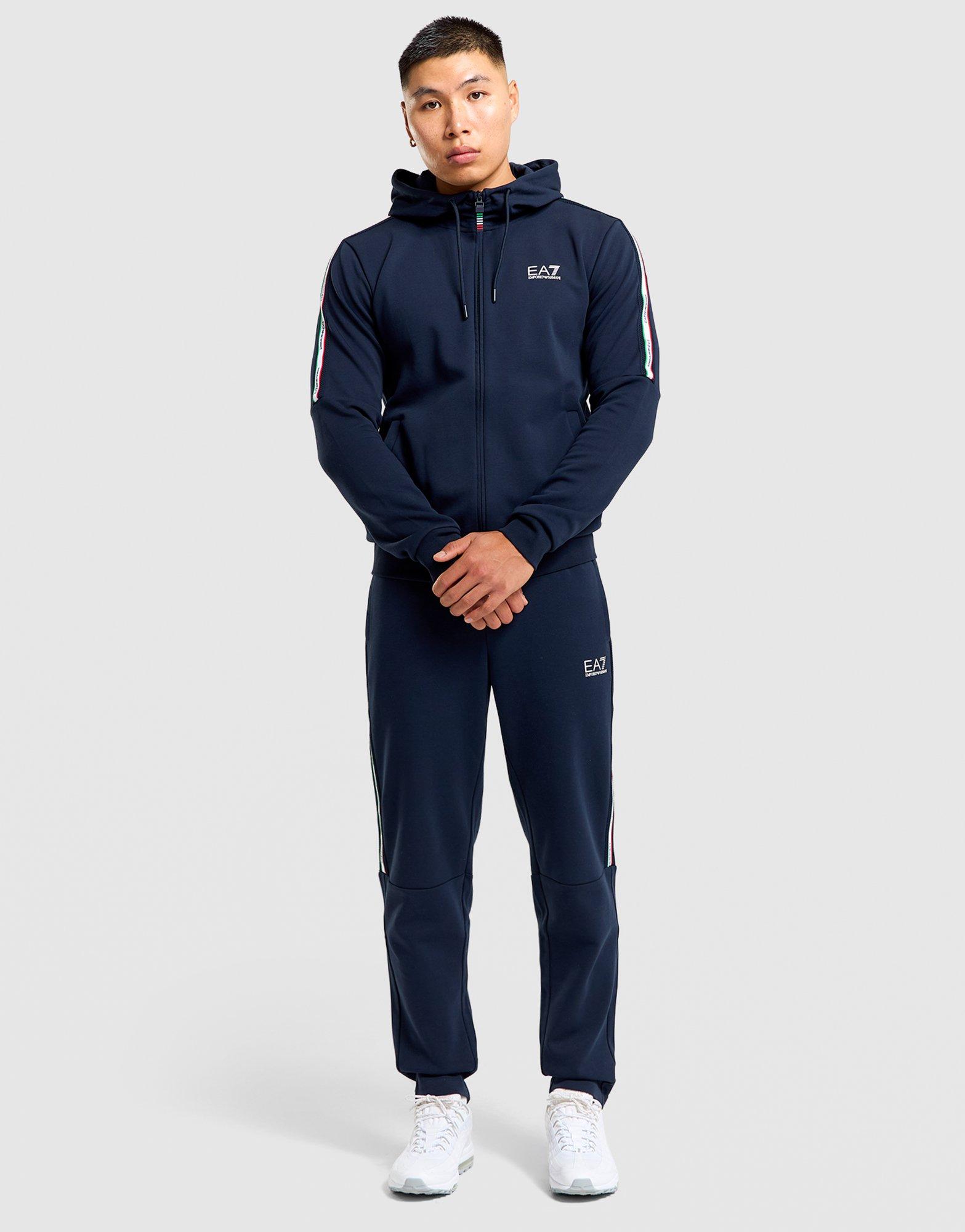 EA7 Italia Tape Full-Zip Hoodie