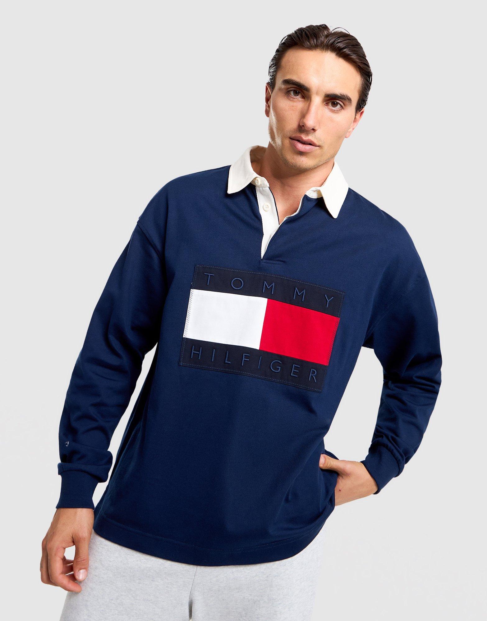 Tommy Hilfiger Flag Long Sleeve Polo Shirt