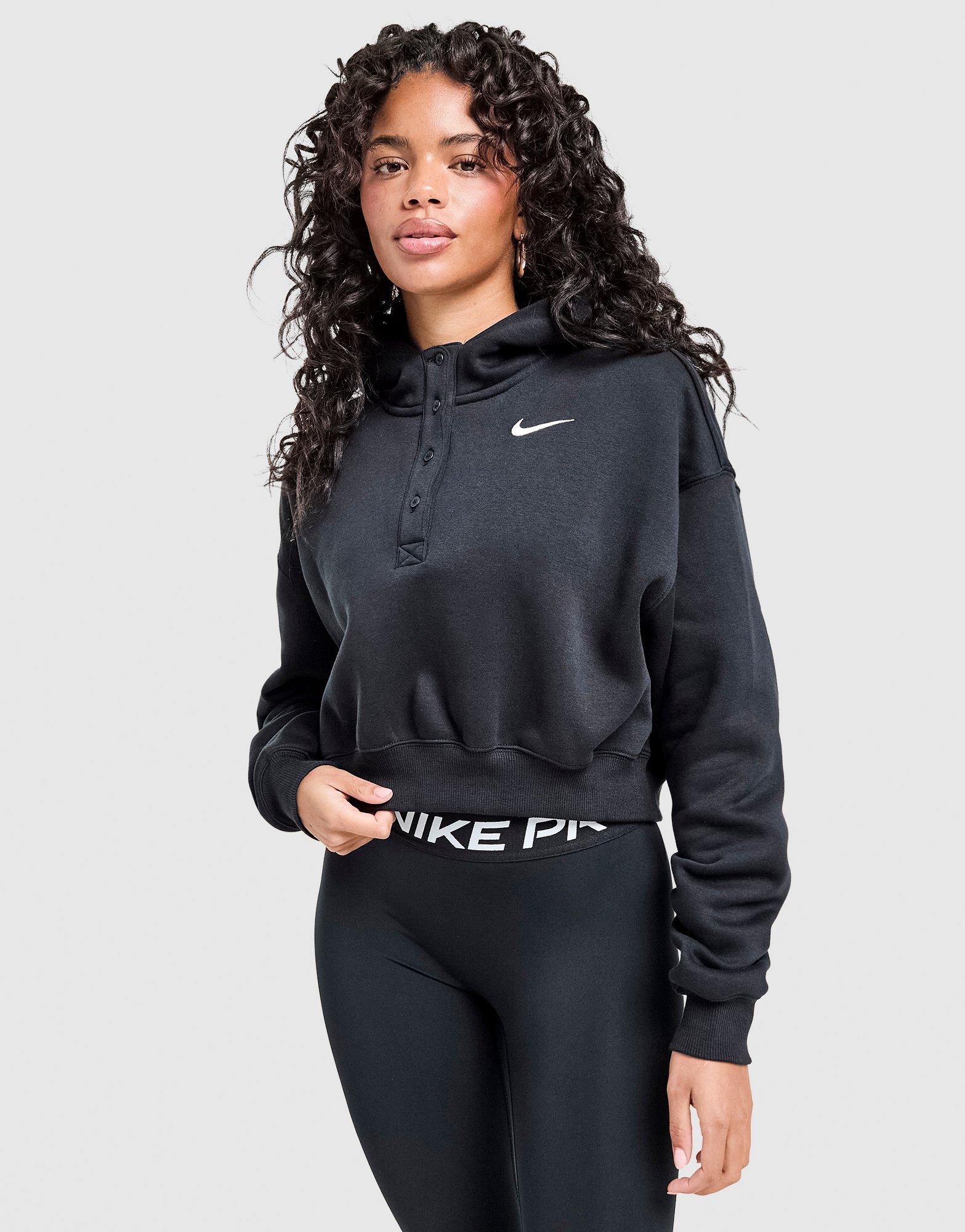 Nike Trend Henley Crop Hoodie