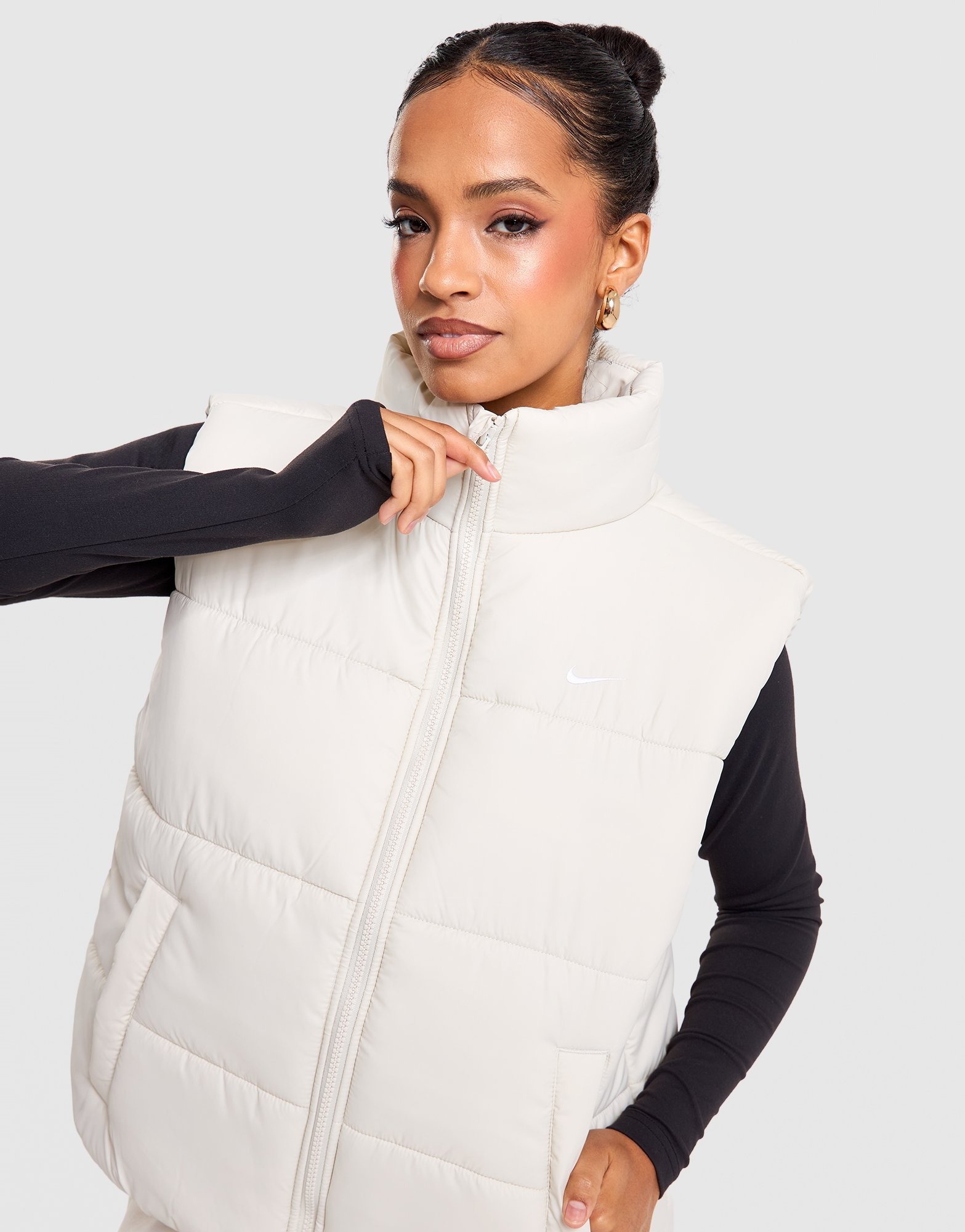 White Nike Classic Puffer Vest - JD Sports NZ