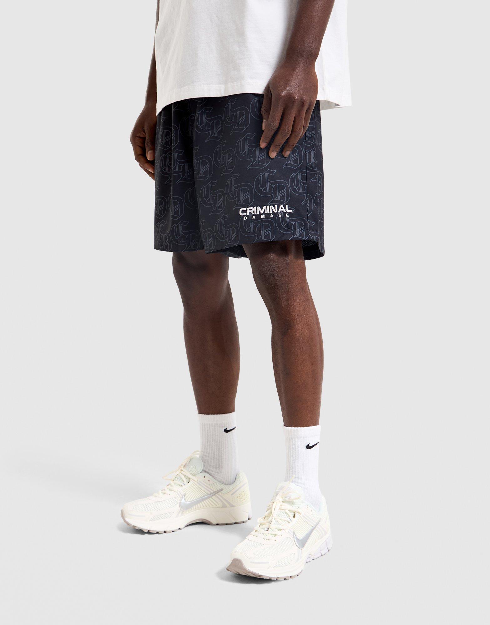 Criminal Damage Monogram Woven Shorts