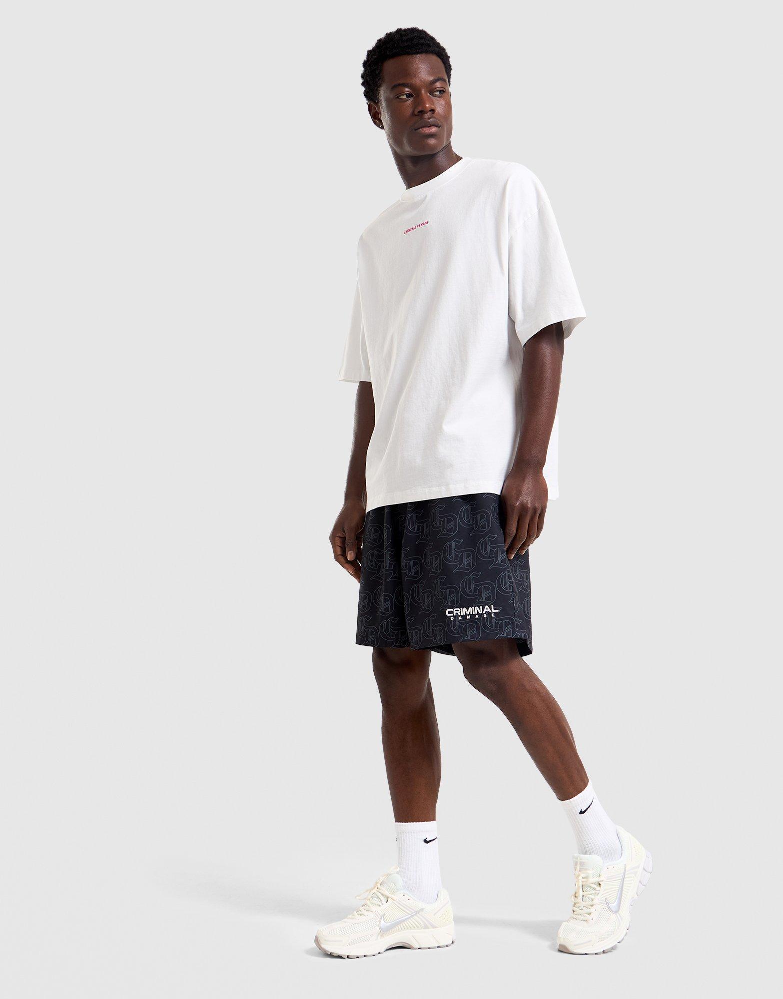 Criminal Damage Monogram Woven Shorts