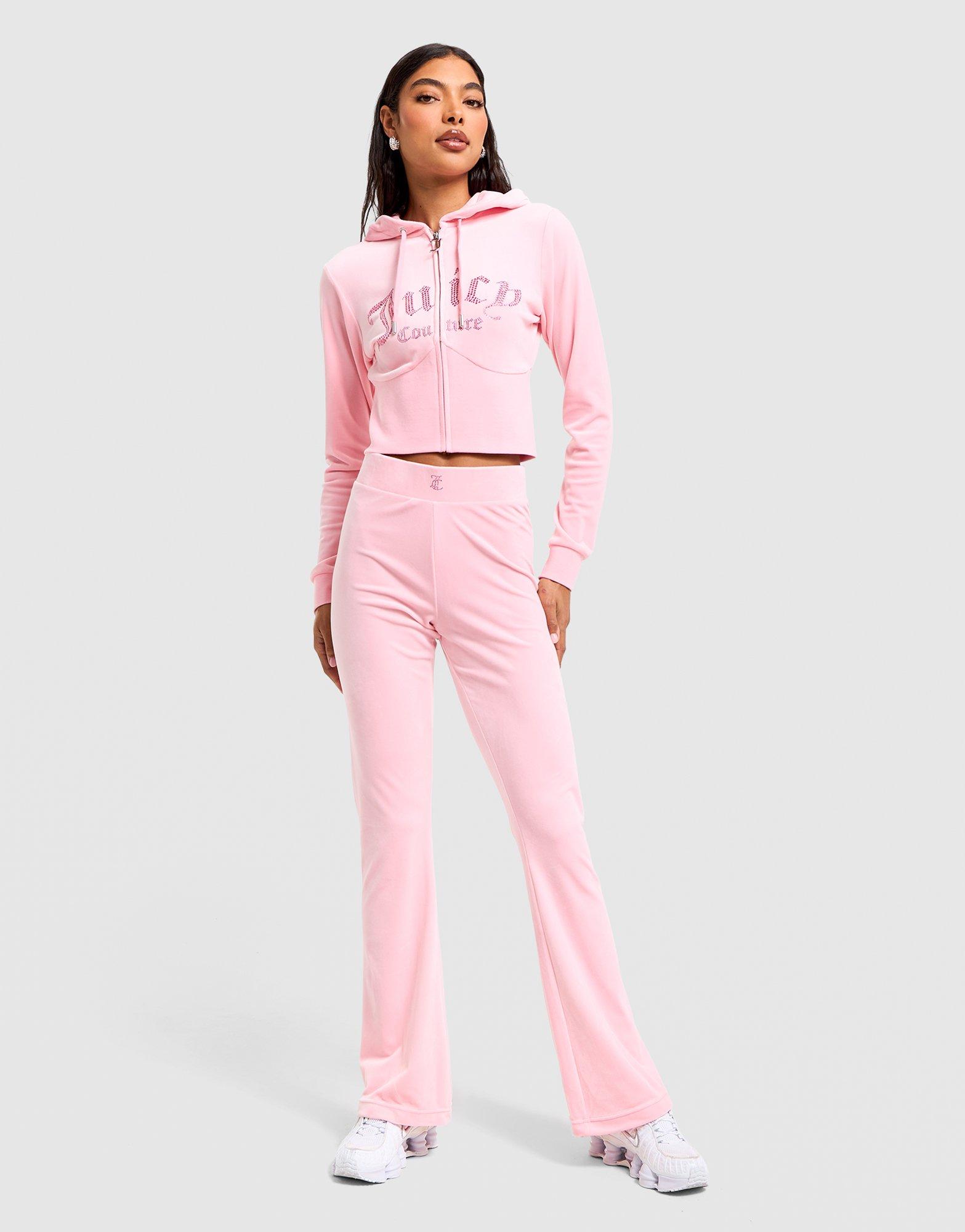 JUICY COUTURE Corset Velour Full Zip Hoodie