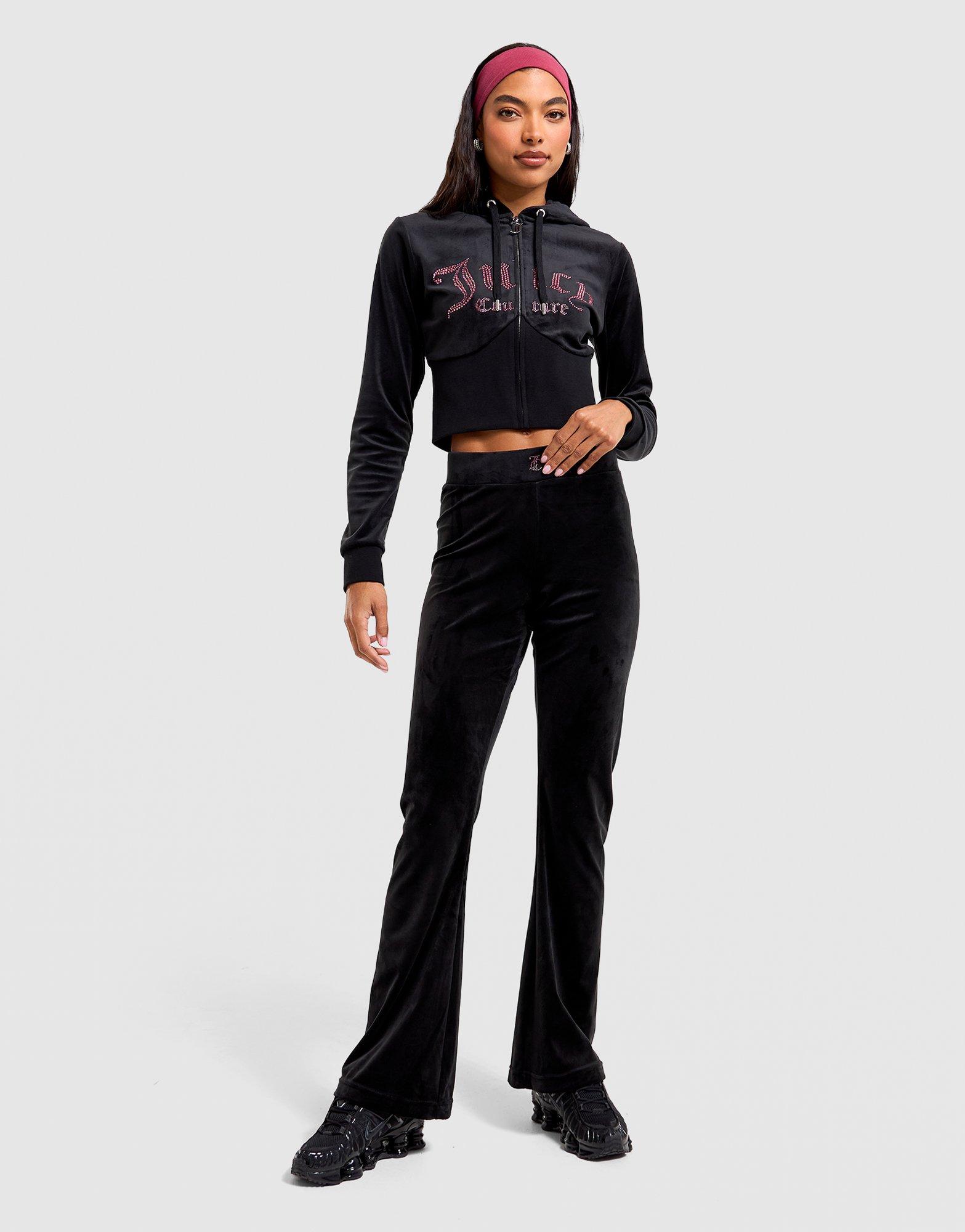 JUICY COUTURE Velour Flare Track Pants