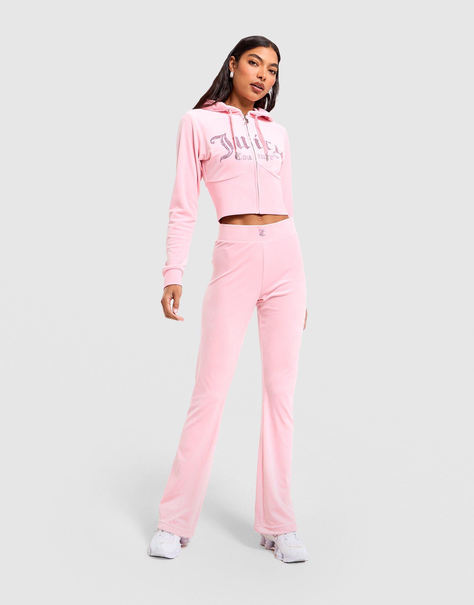 JUICY COUTURE Velour Flare Track Pants