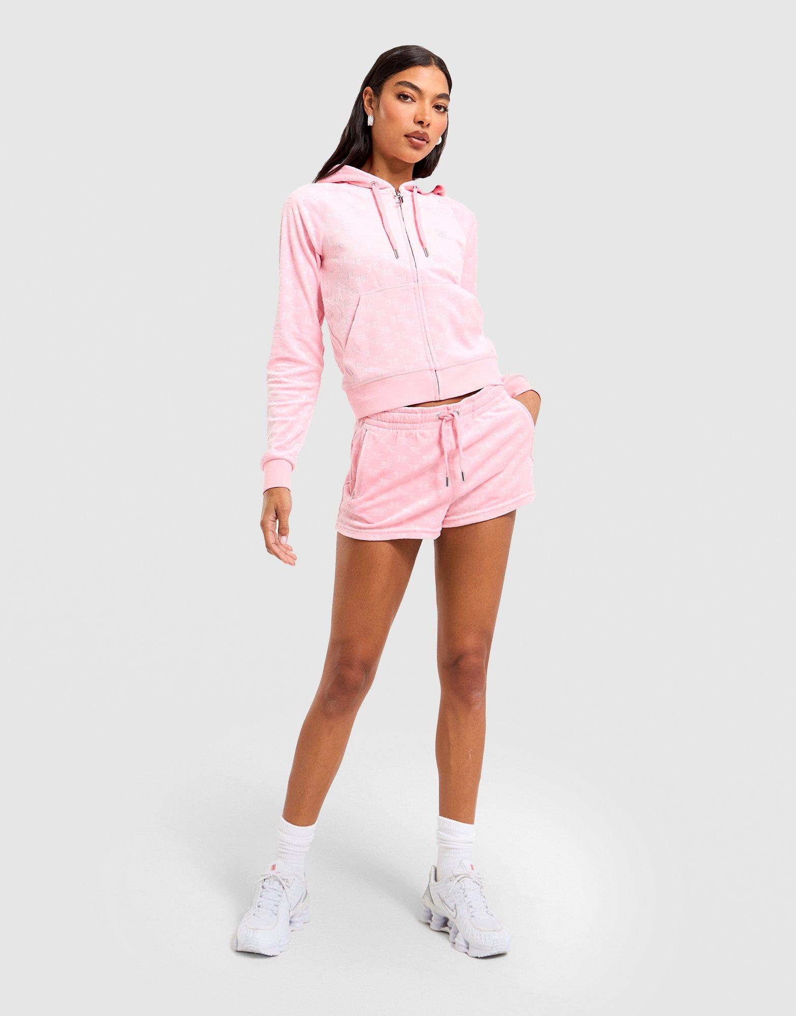 JUICY COUTURE Velour Monogram Shorts
