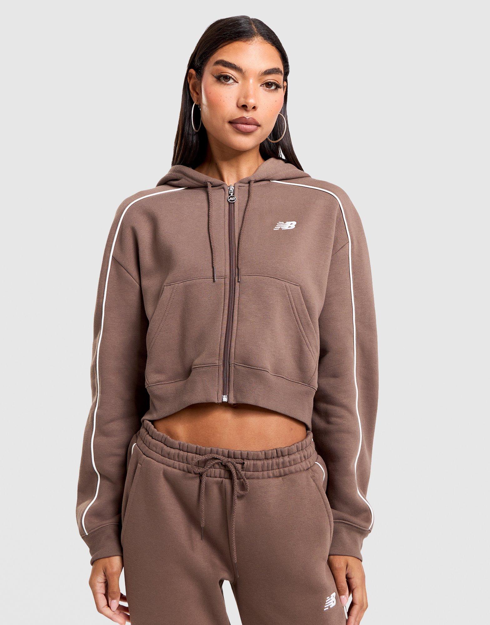New Balance Sport Crop Full-Zip Hoodie