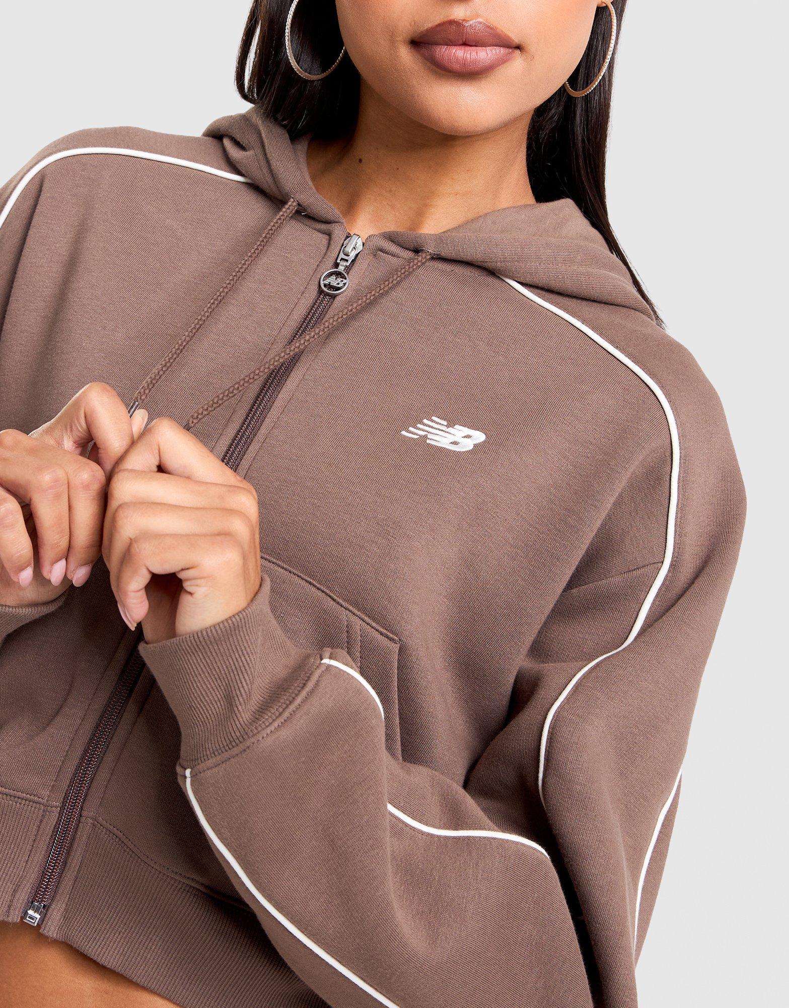 New Balance Sport Crop Full-Zip Hoodie