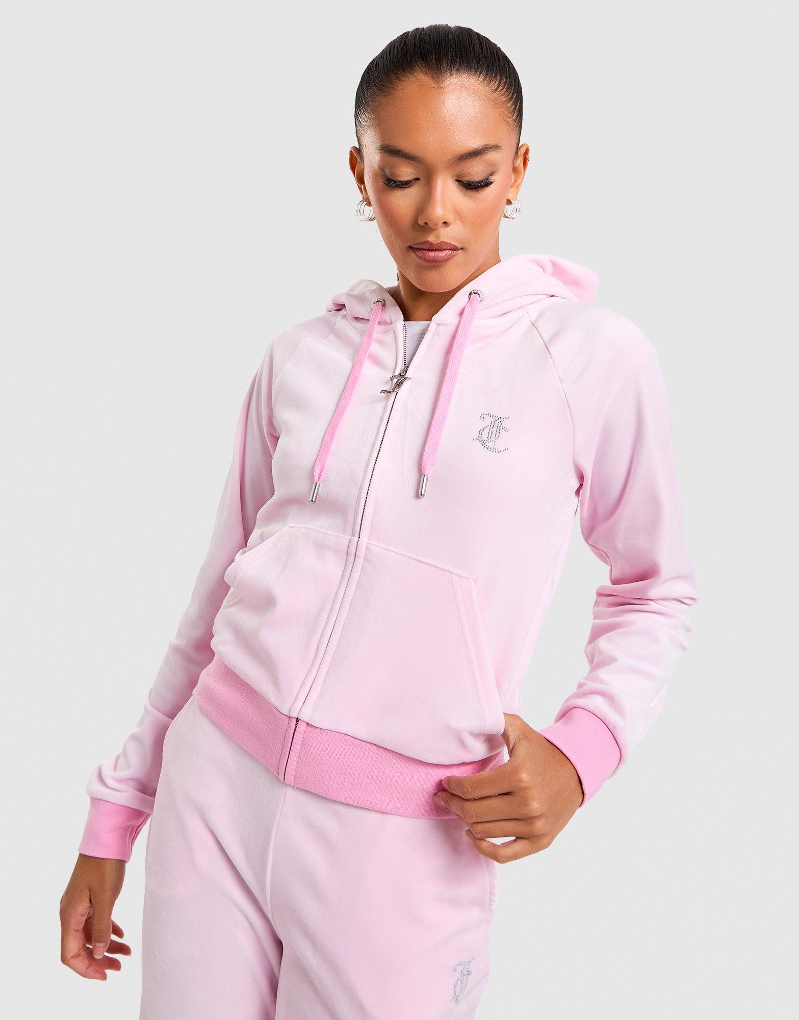 JUICY COUTURE Madi Full-Zip Velour Hoodie