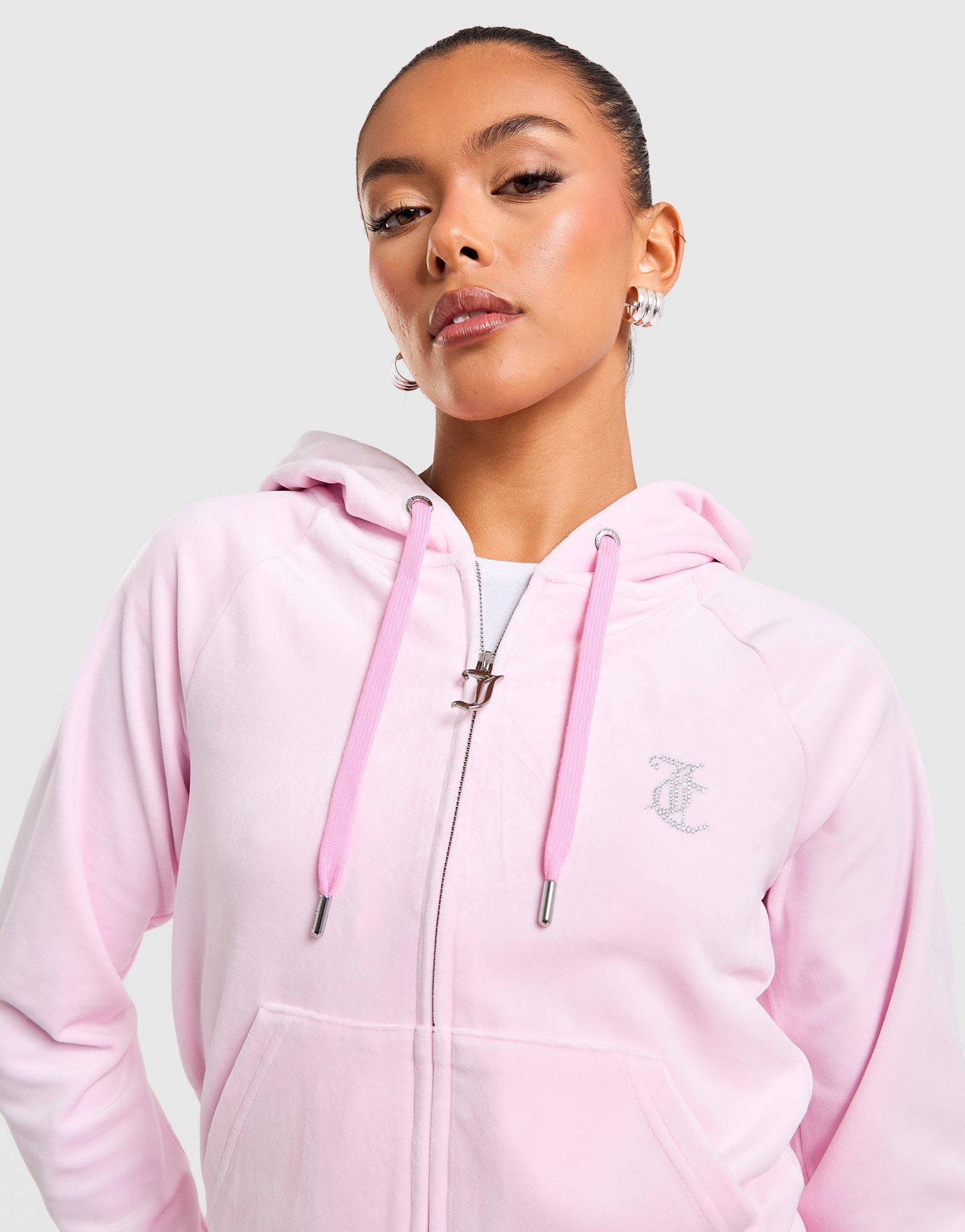 JUICY COUTURE Madi Full-Zip Velour Hoodie