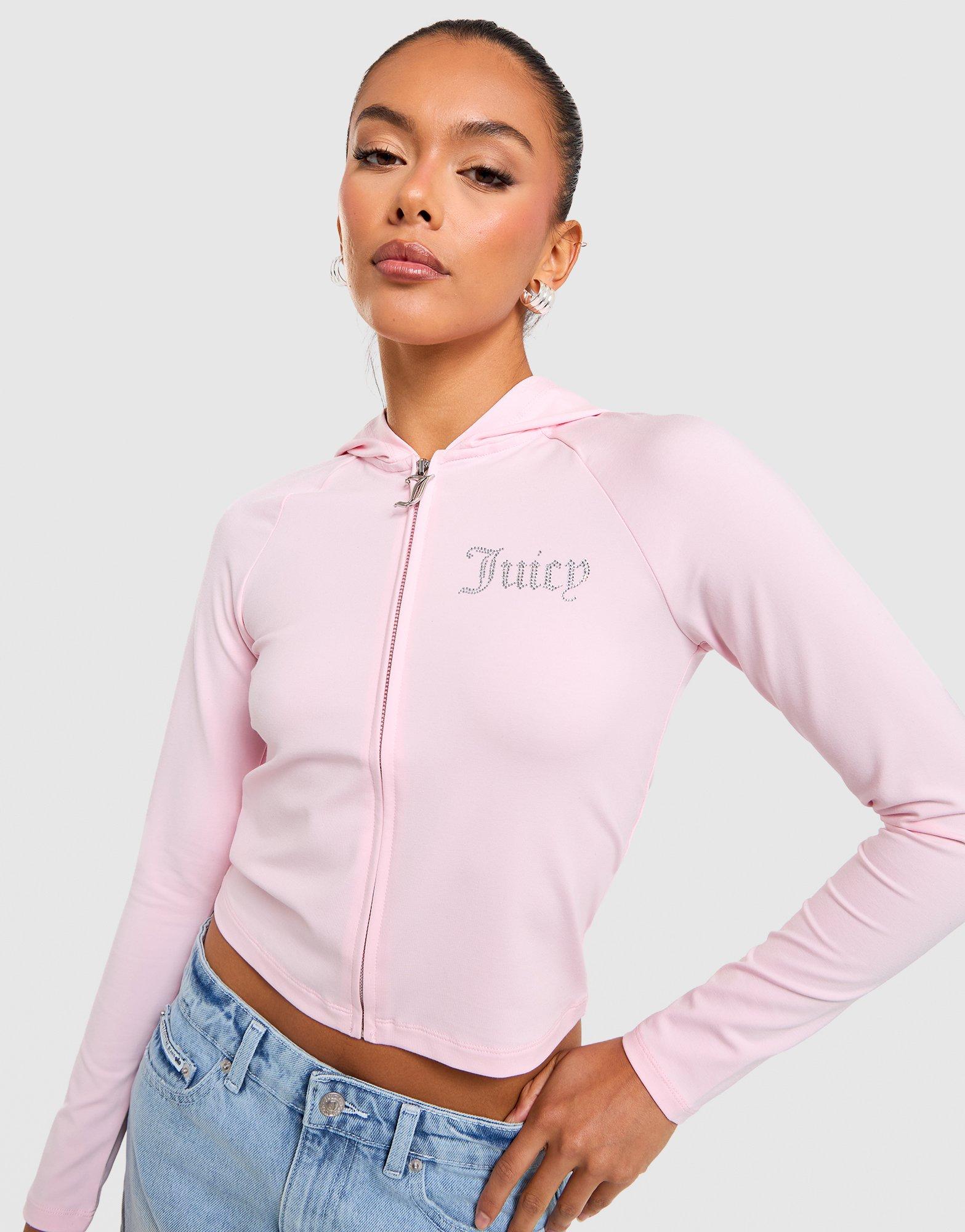 JUICY COUTURE Jersey Full-Zip Hoodie