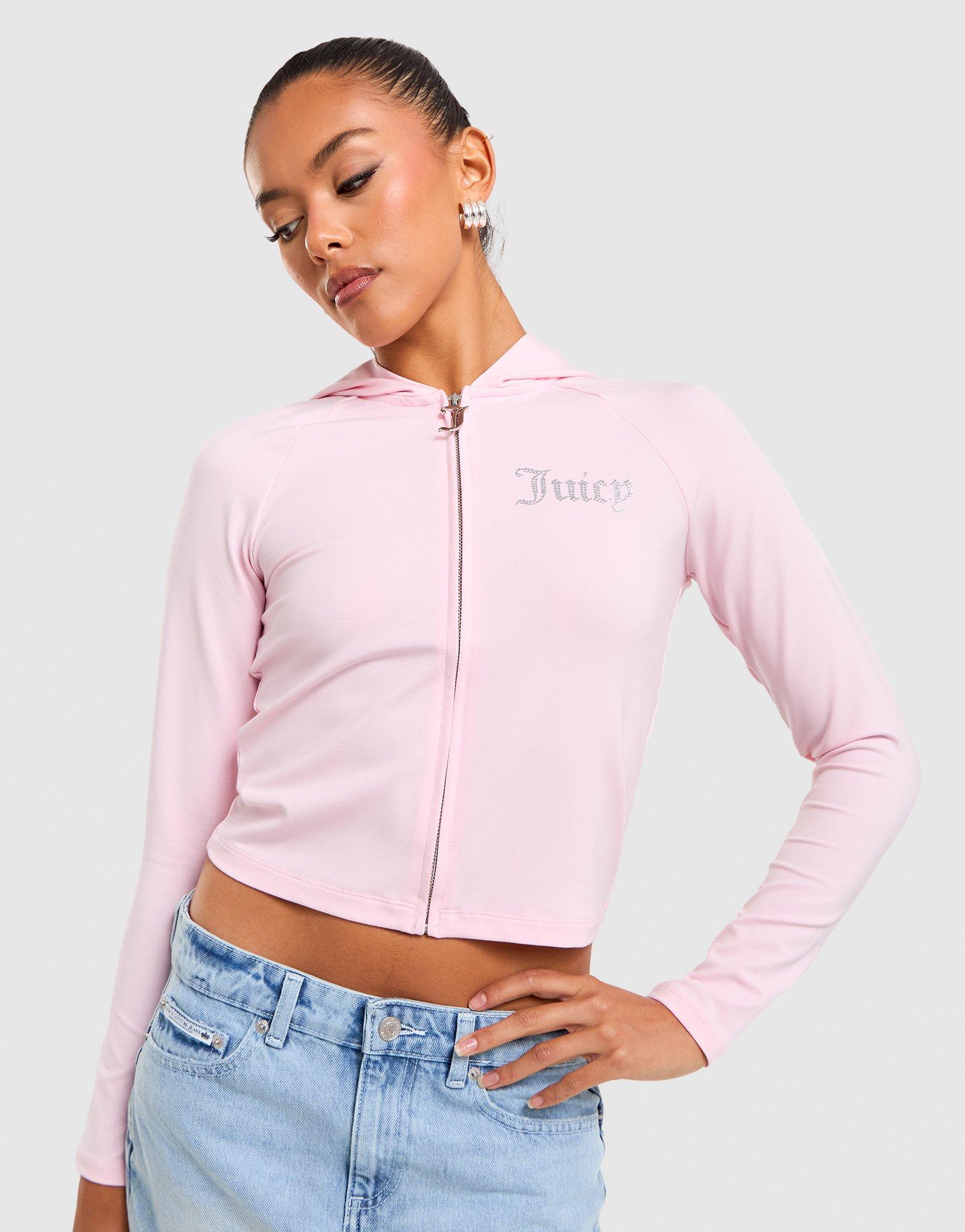 JUICY COUTURE Jersey Full-Zip Hoodie