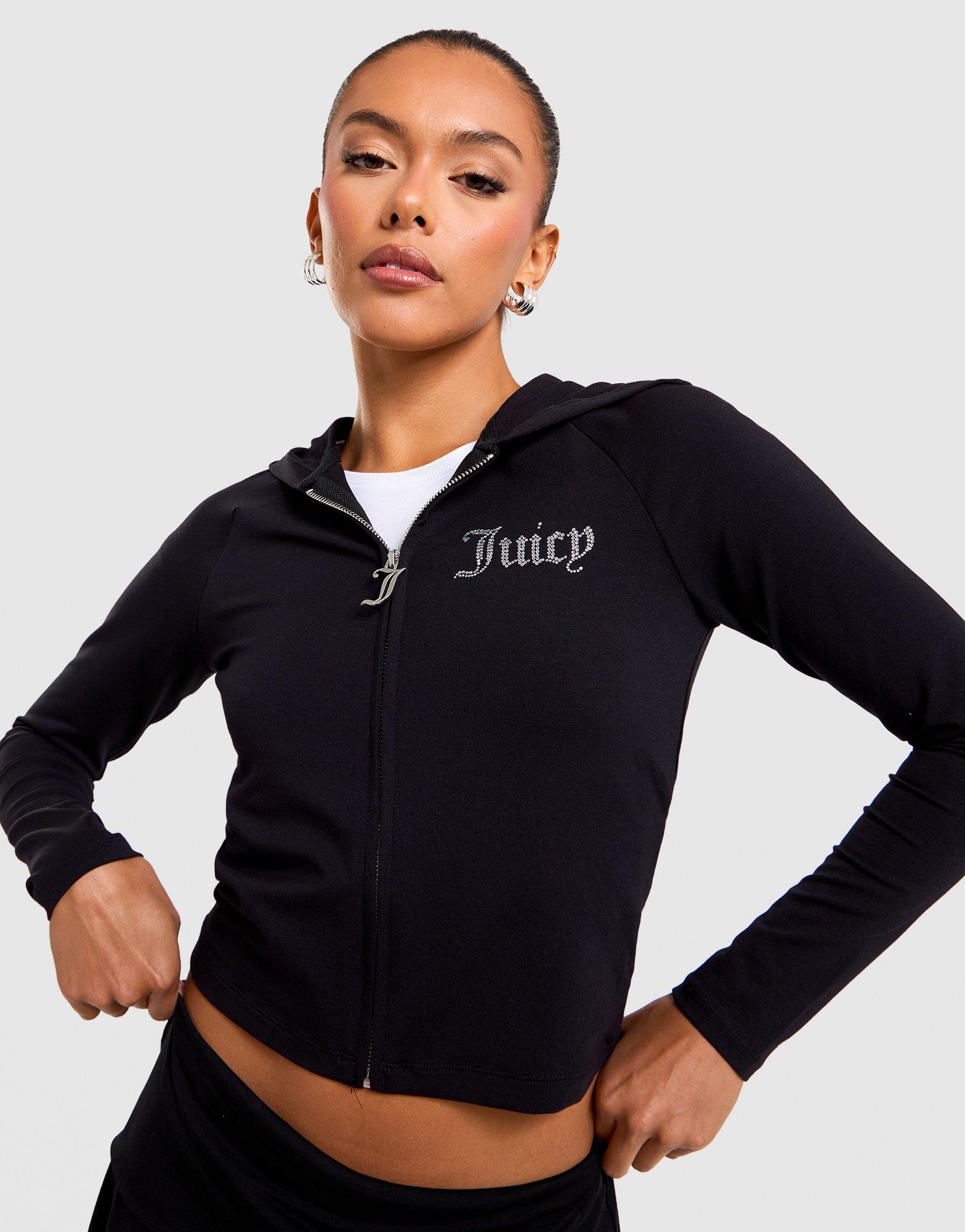 JUICY COUTURE Madi Full-Zip Velour Hoodie