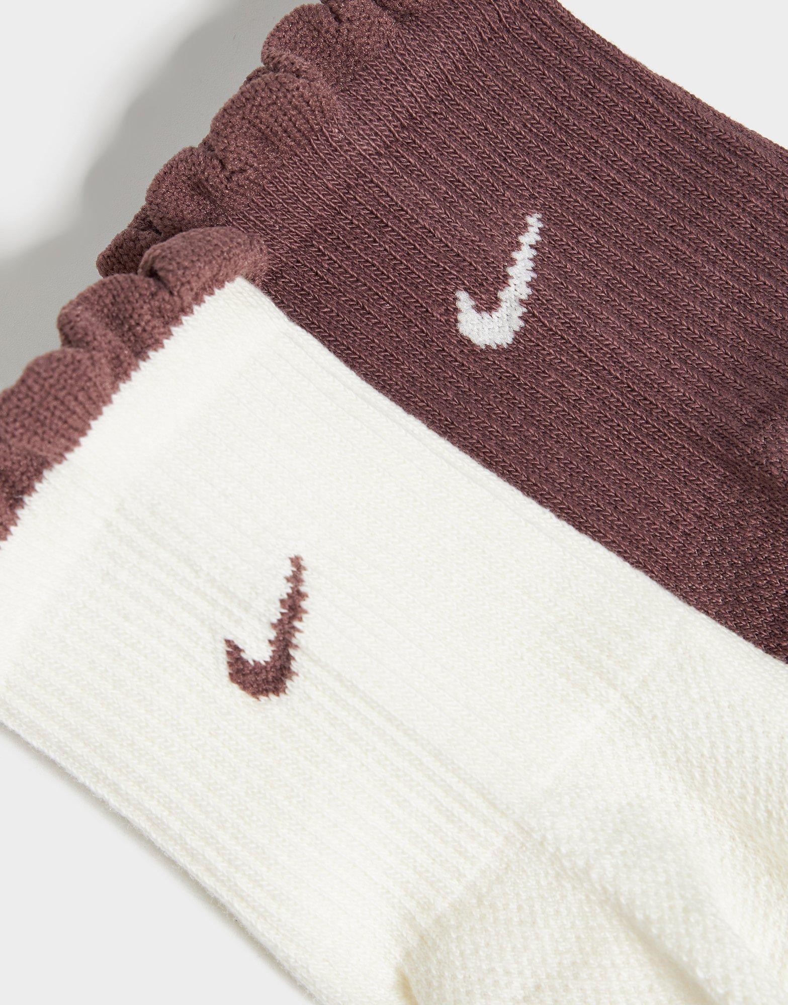 Nike Micro Swoosh Crew Socks (2 Pack)