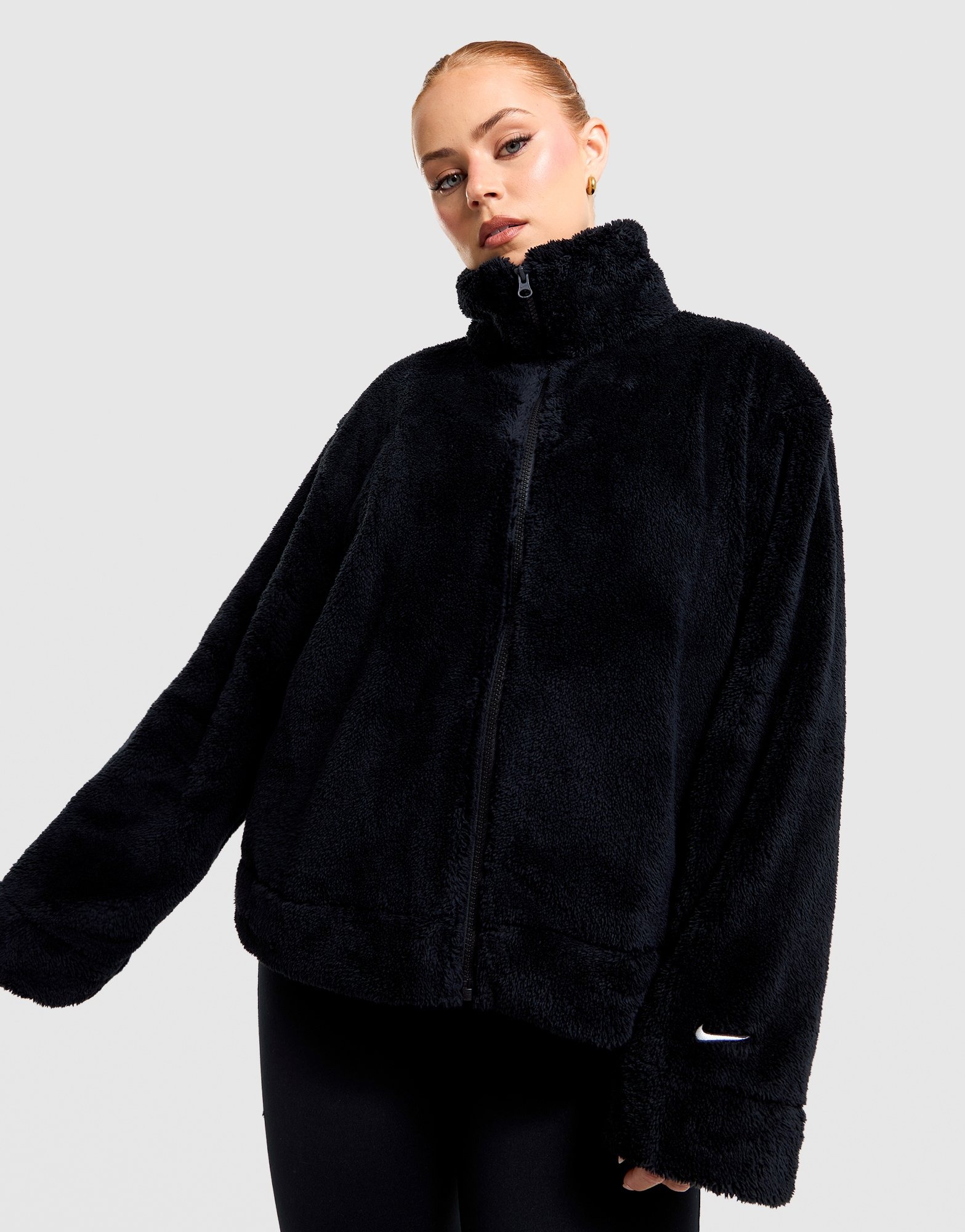Black Nike Sherpa Full-Zip Jacket - JD Sports NZ