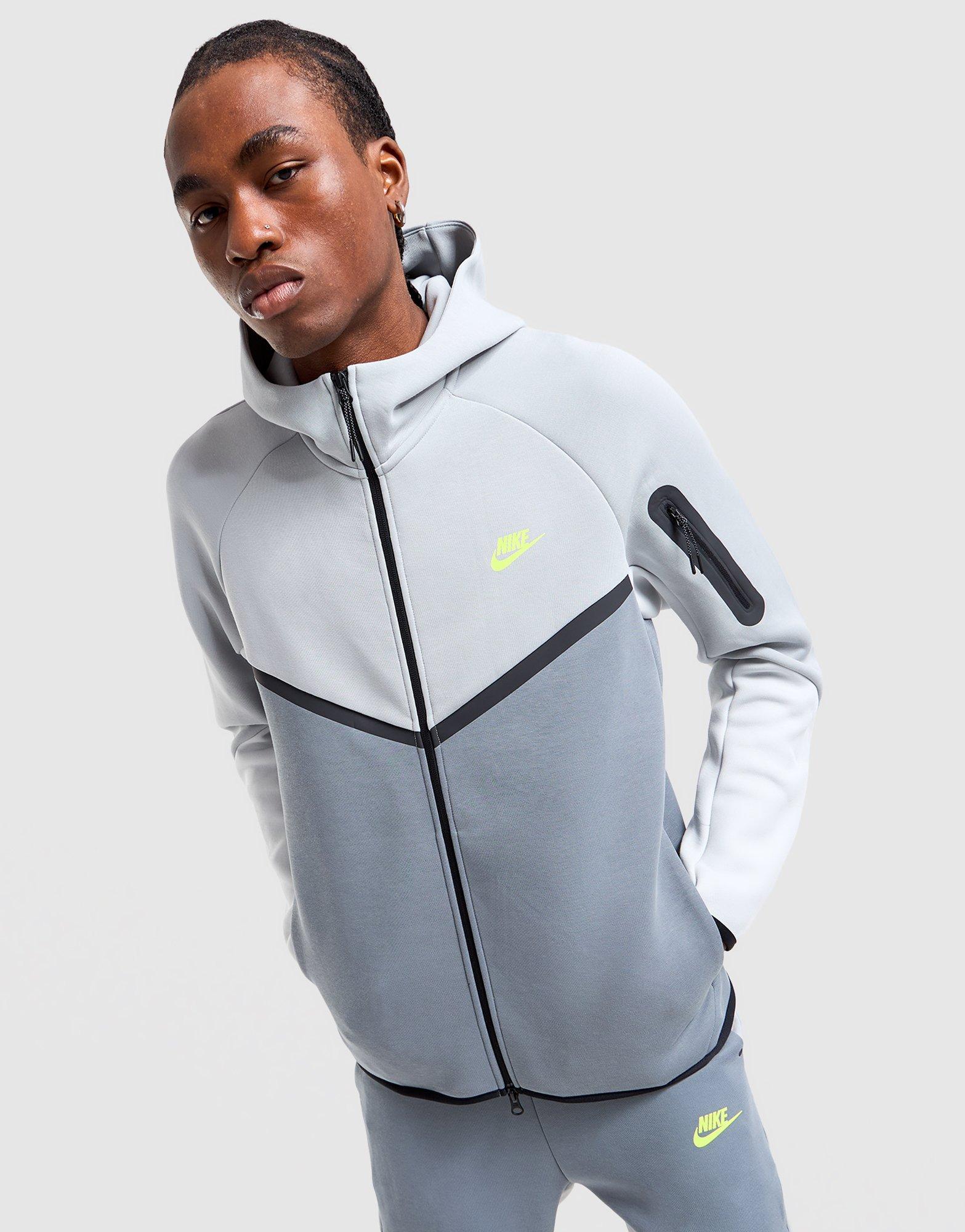 Grey Nike Tech Fleece Full Zip Hoodie - JD Sports NZ