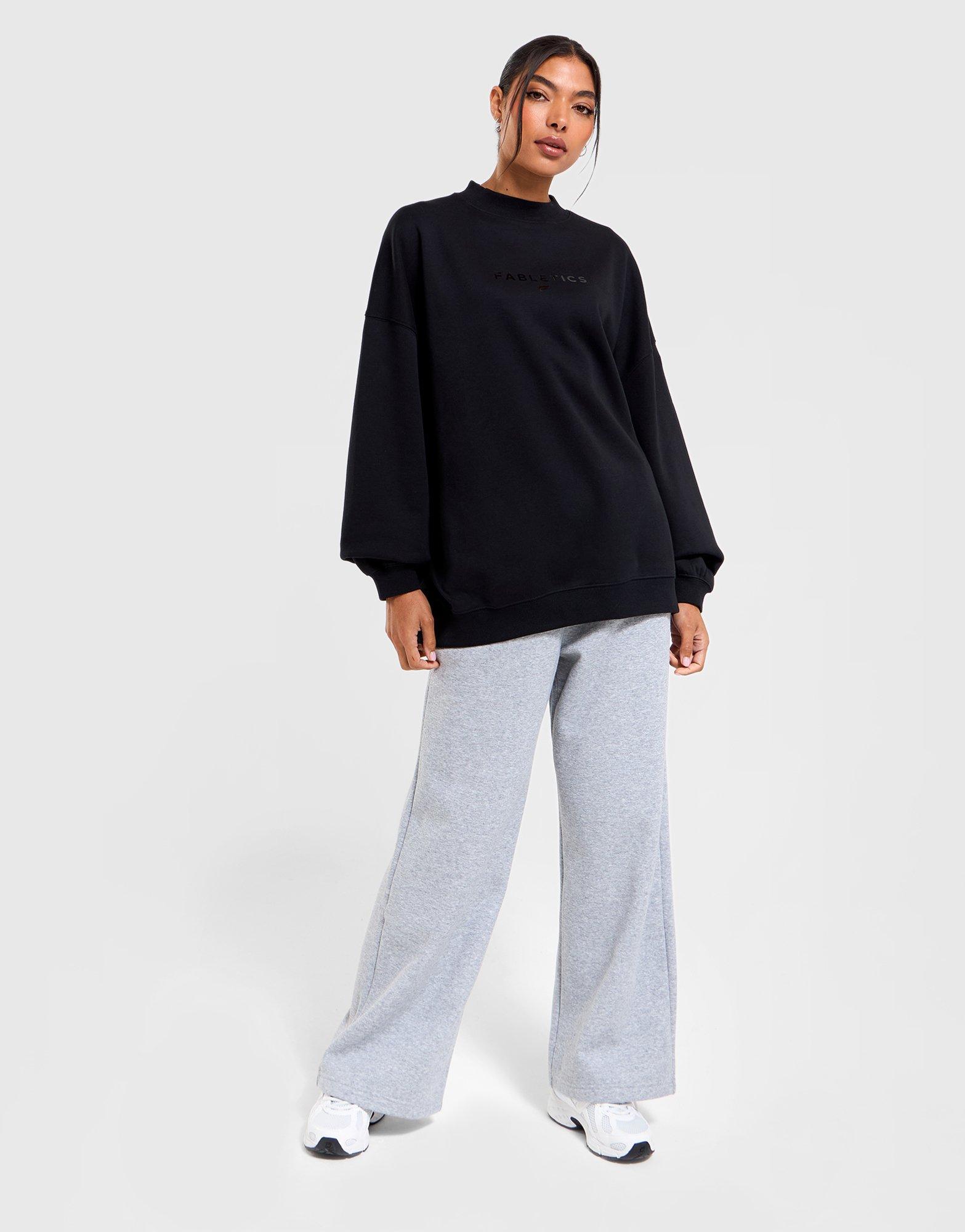 FABLETICS Cozy Fleece Mock Neck Oversized Sweatshirt
