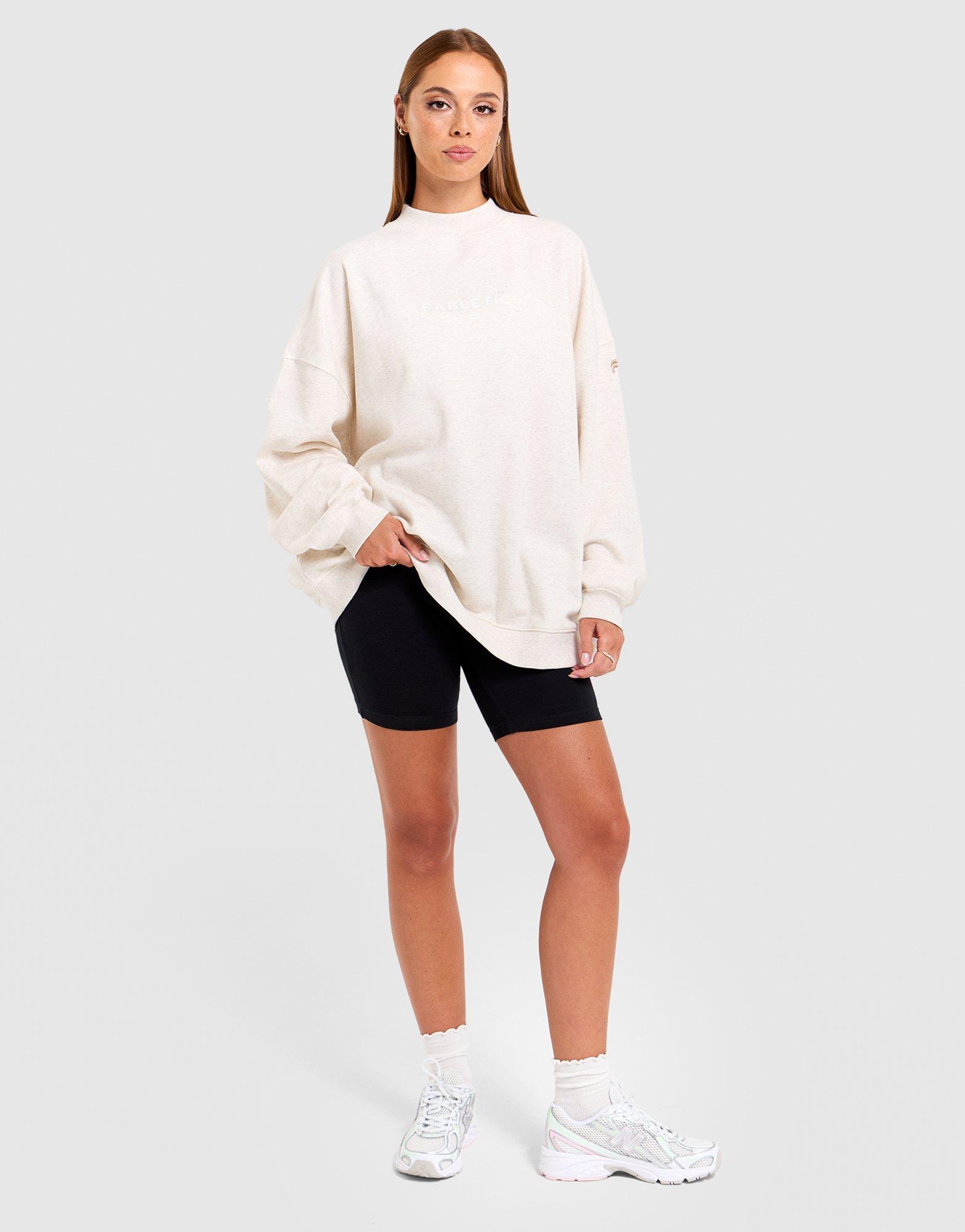 FABLETICS Cozy Fleece Mock Neck Oversized Sweatshirt