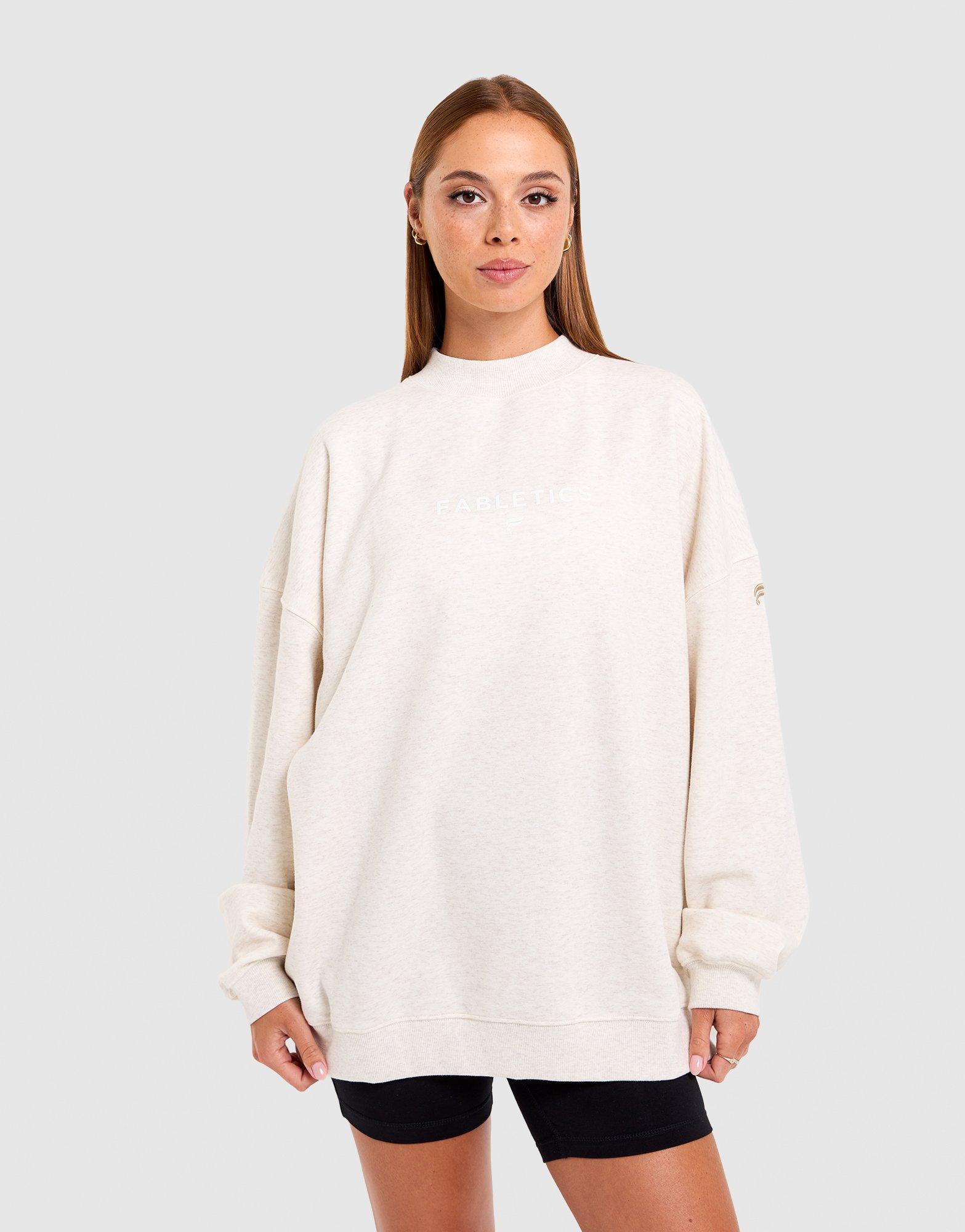 FABLETICS Cozy Fleece Mock Neck Oversized Sweatshirt