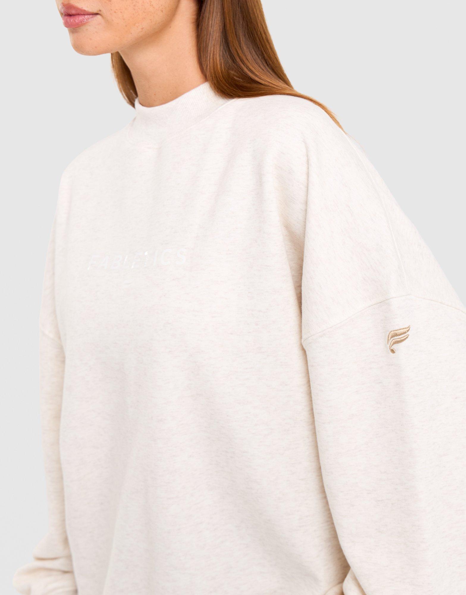 FABLETICS Cozy Fleece Mock Neck Oversized Sweatshirt