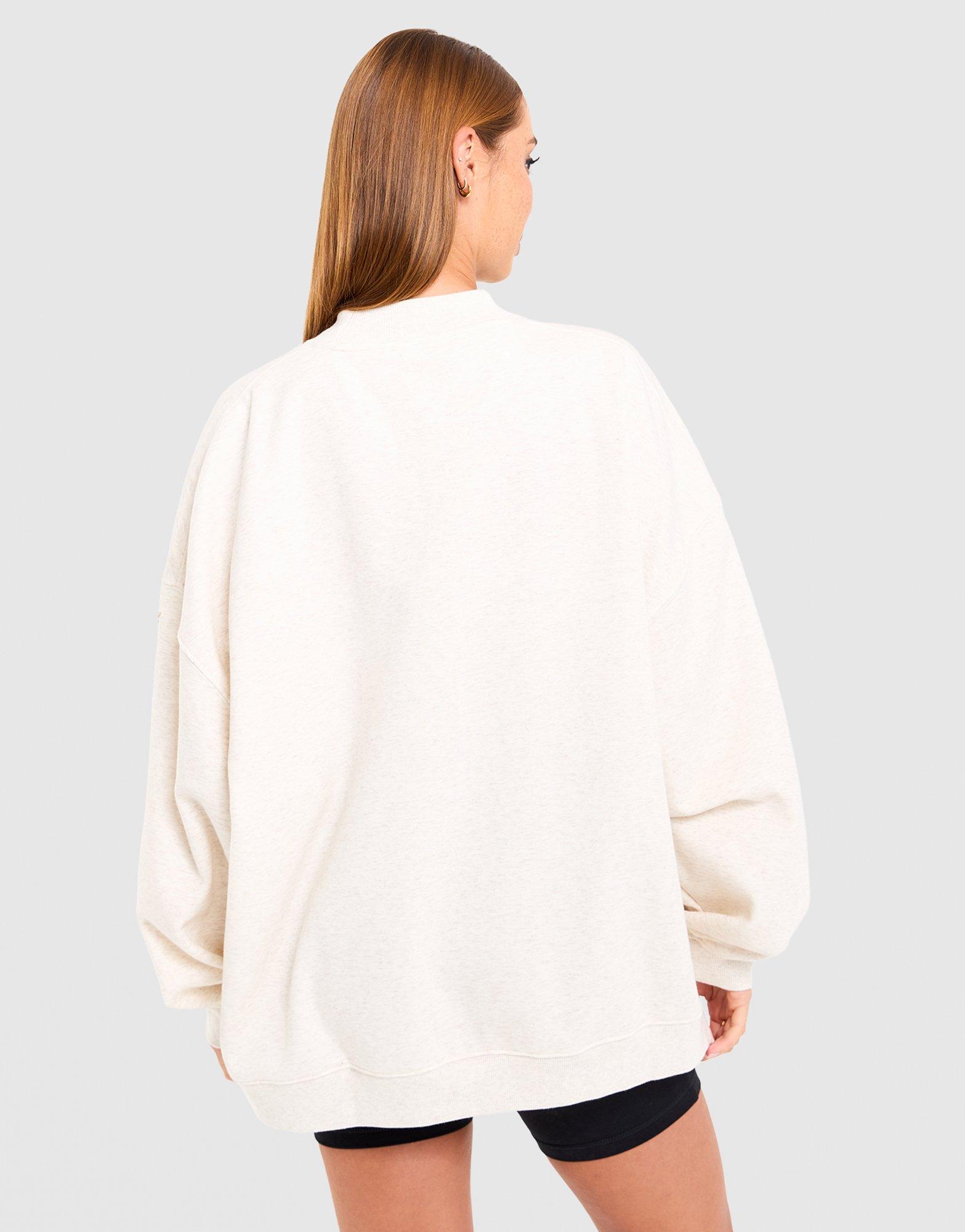 FABLETICS Cozy Fleece Mock Neck Oversized Sweatshirt
