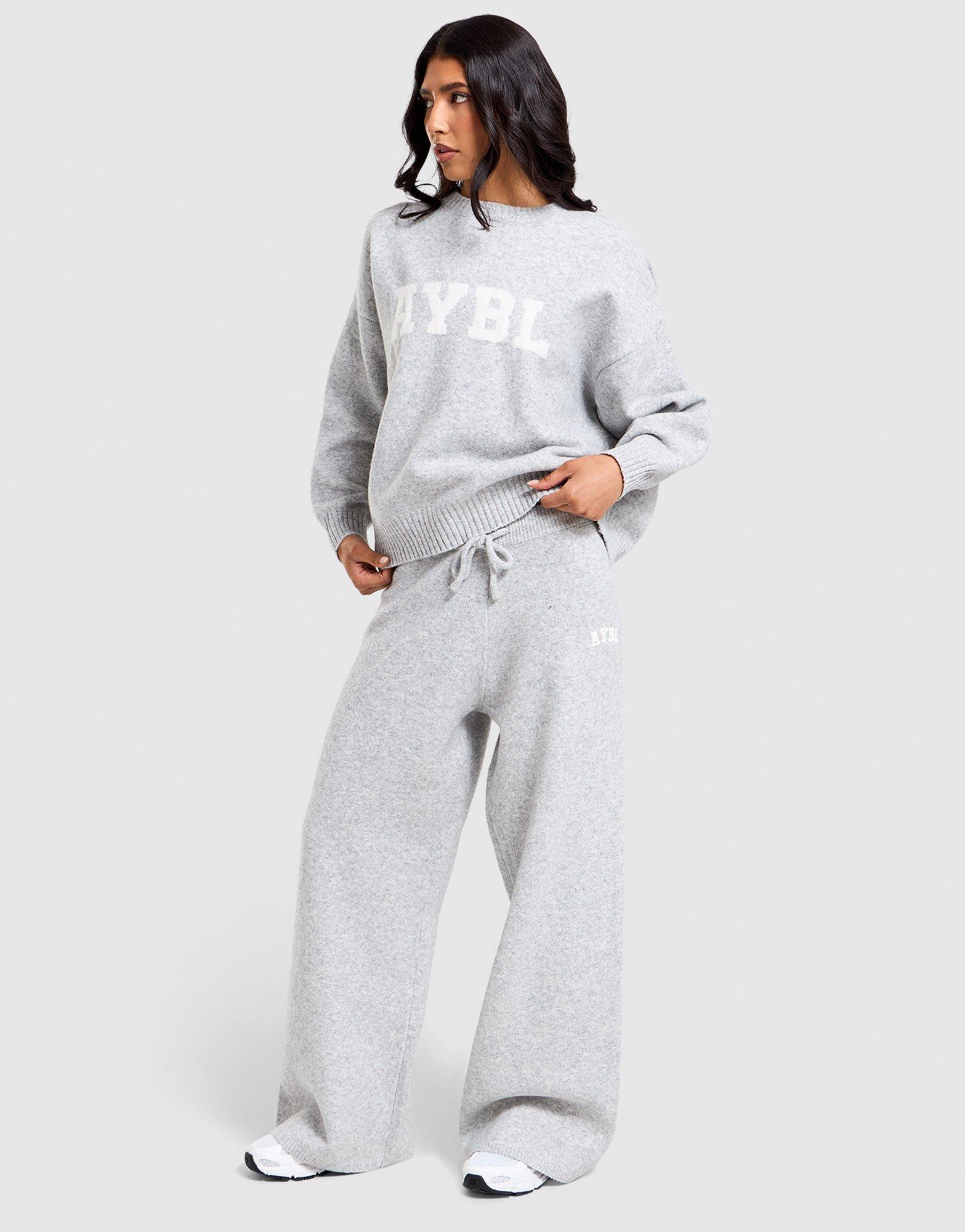 AYBL Varsity Knitted Wide Joggers