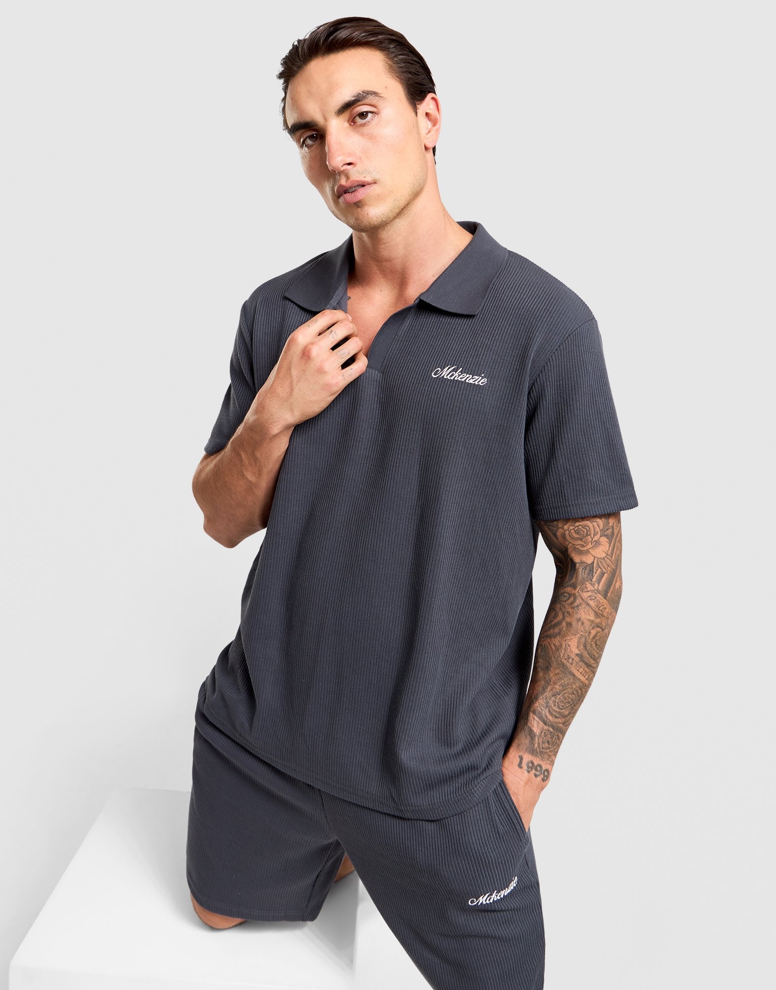 Black McKenzie Laguna Label Polo Shirt - JD Sports Australia