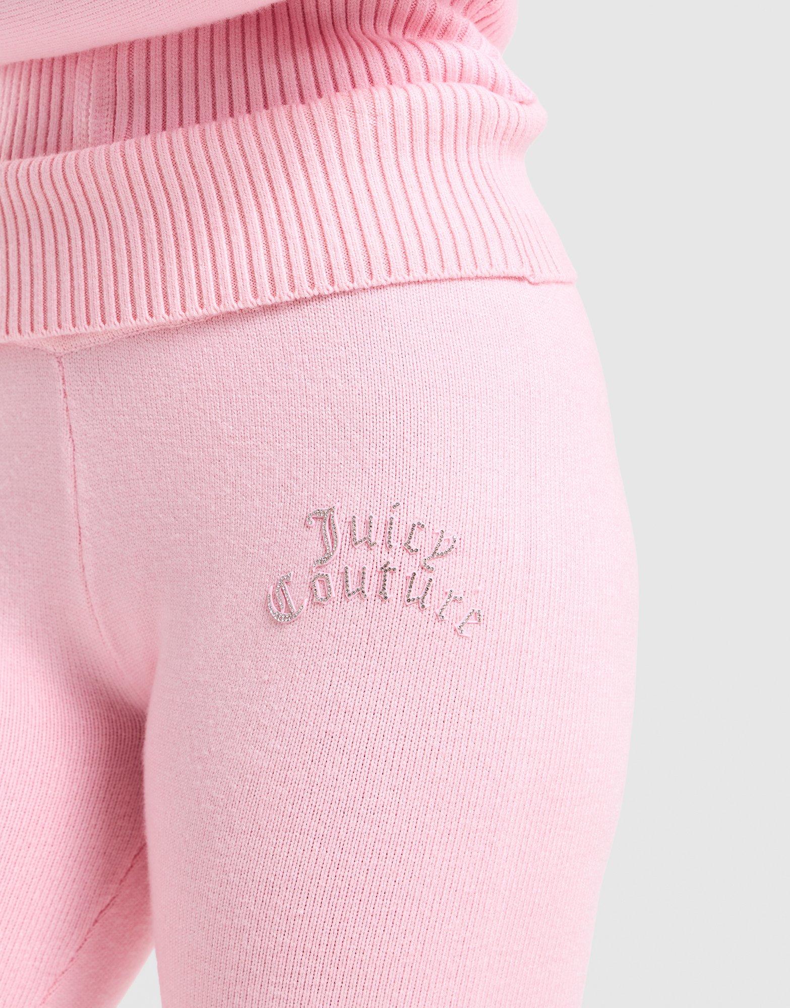 JUICY COUTURE Flared Knit Fold-Down Pants
