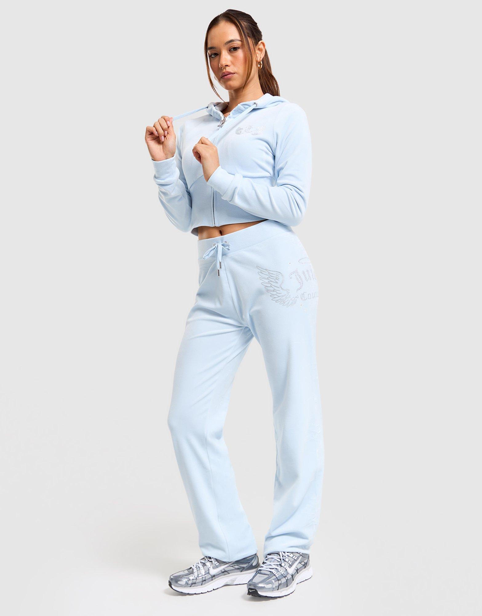 JUICY COUTURE Angel Corset Full-Zip Velour Hoodie