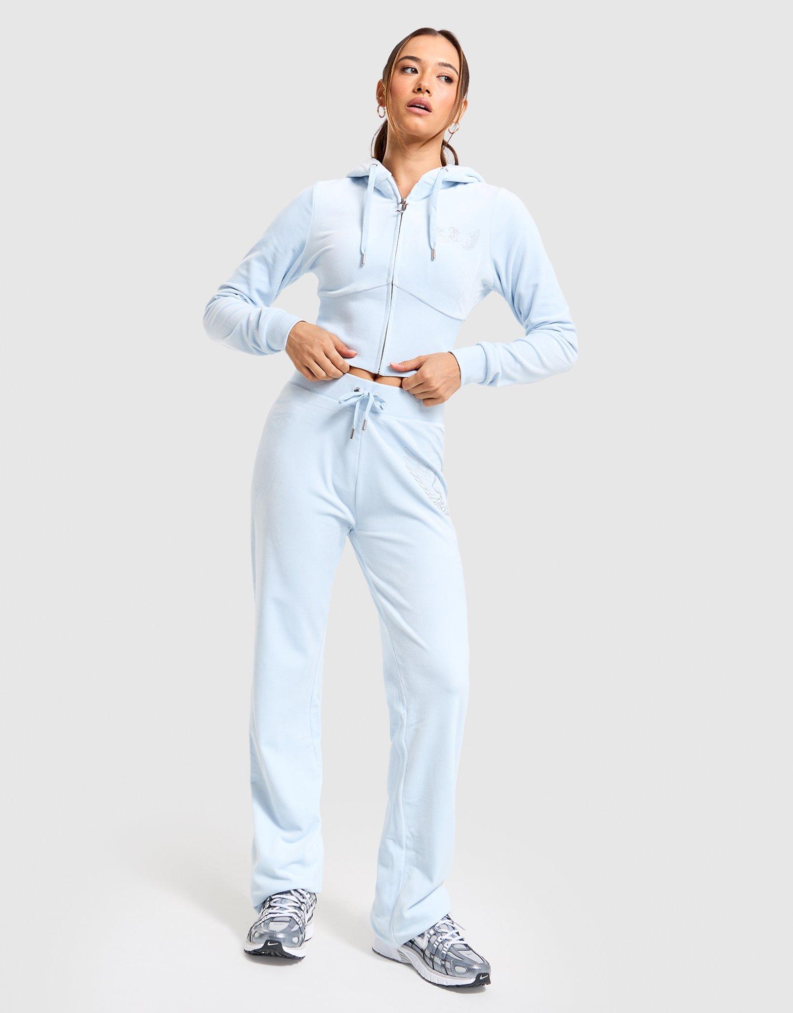 JUICY COUTURE Angel Corset Full-Zip Velour Hoodie