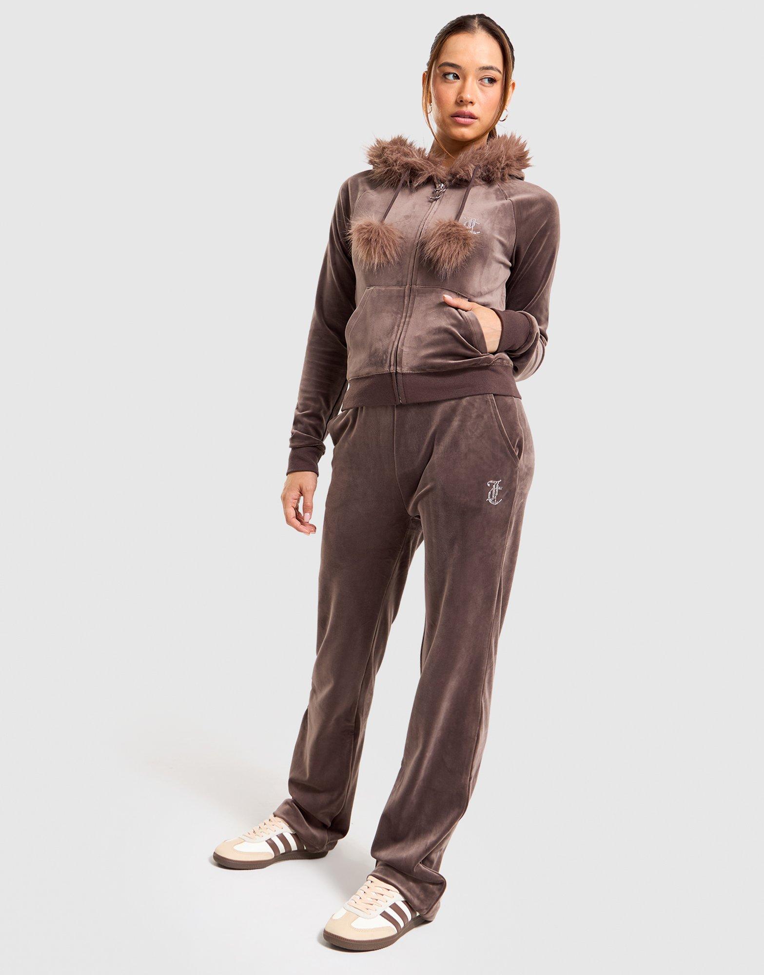 JUICY COUTURE Velour Full-Zip Hoodie